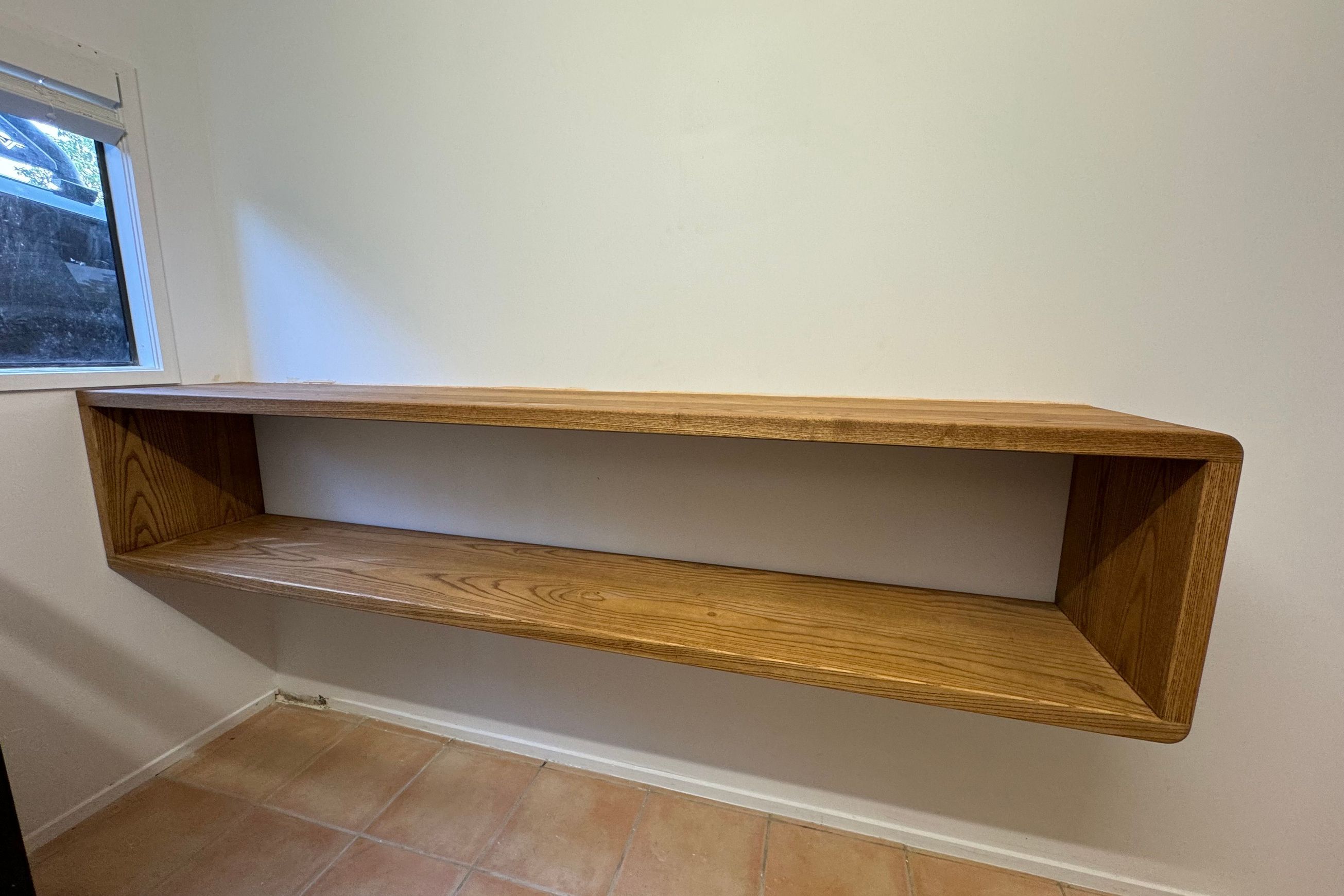 Bespoke Floating Wall Unit — American White Ash