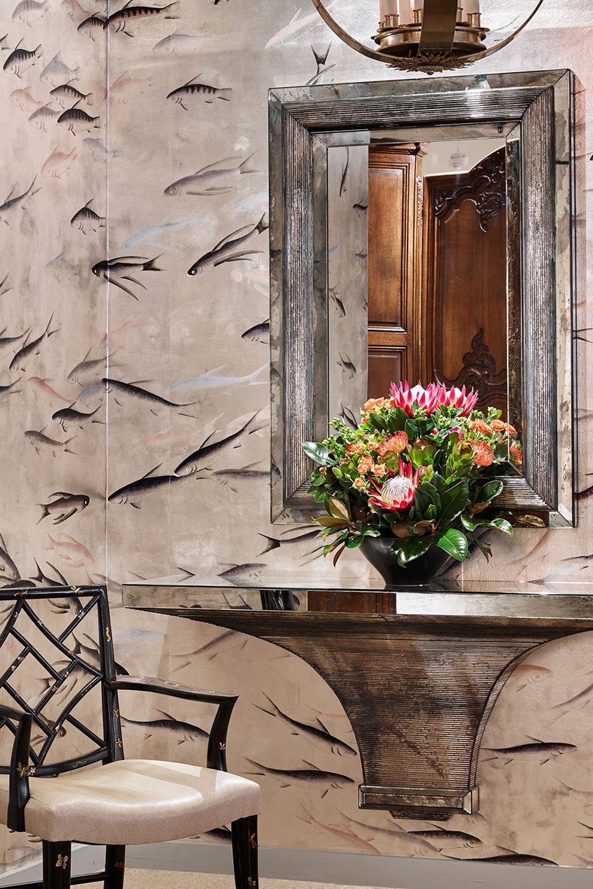 De Gournay Fishes | Wallpaper
