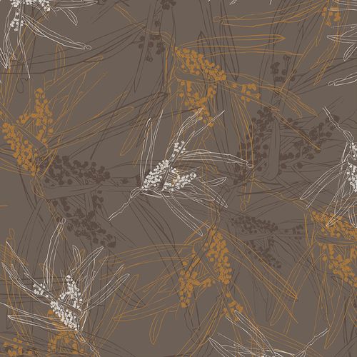 Golden Wattle Wallpaper - Ochre