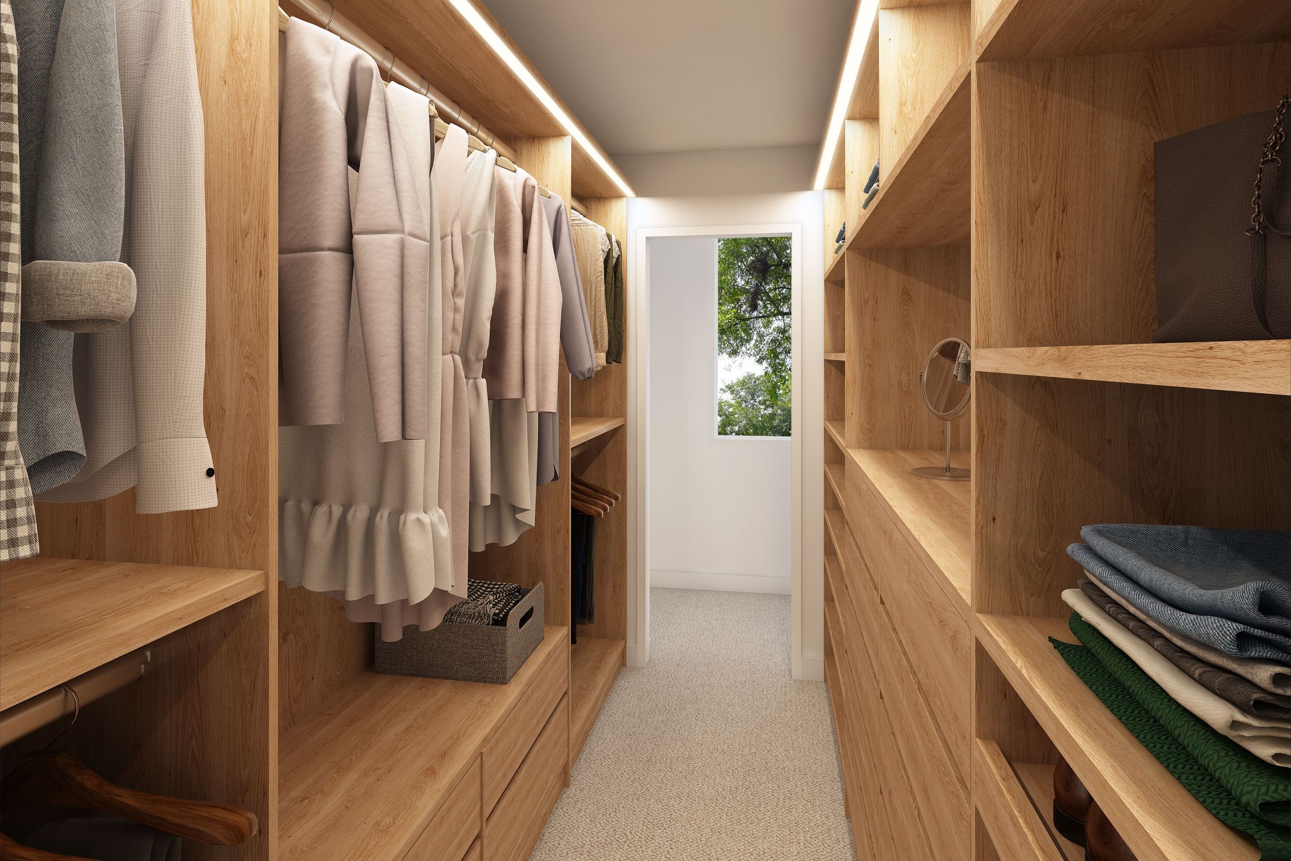 Custom Walk In Wardrobe