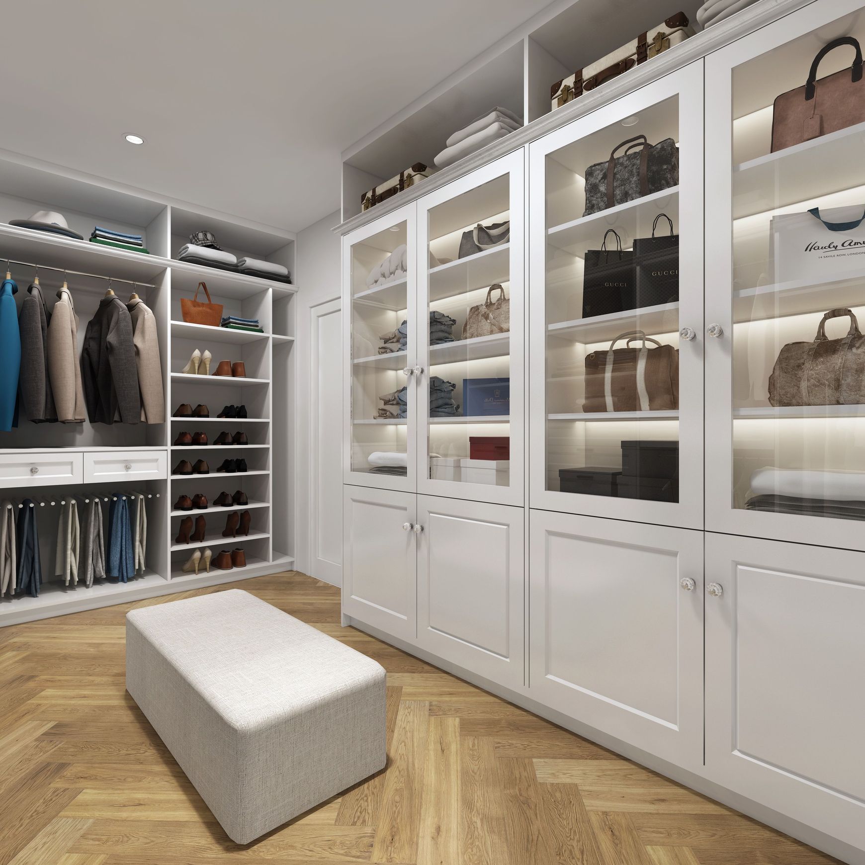 Custom Walk In Wardrobe