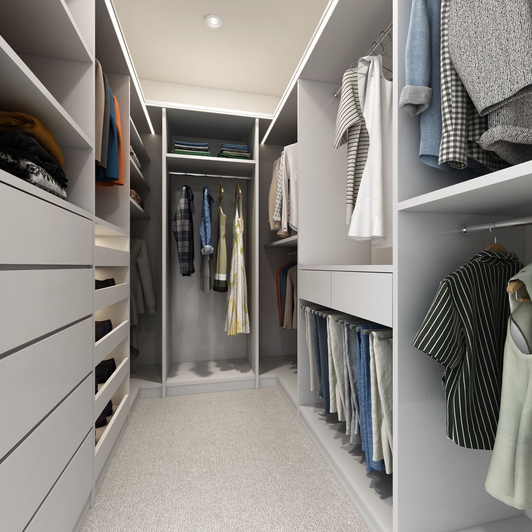 Custom Walk In Wardrobe