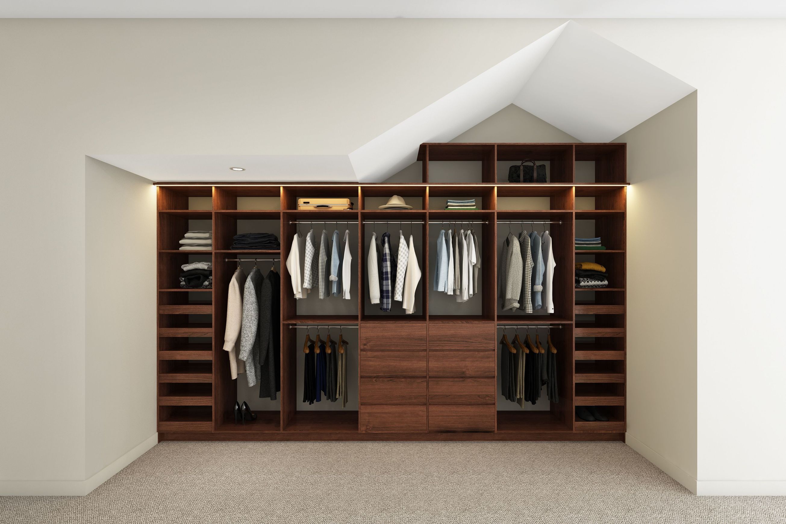 Custom Walk In Wardrobe