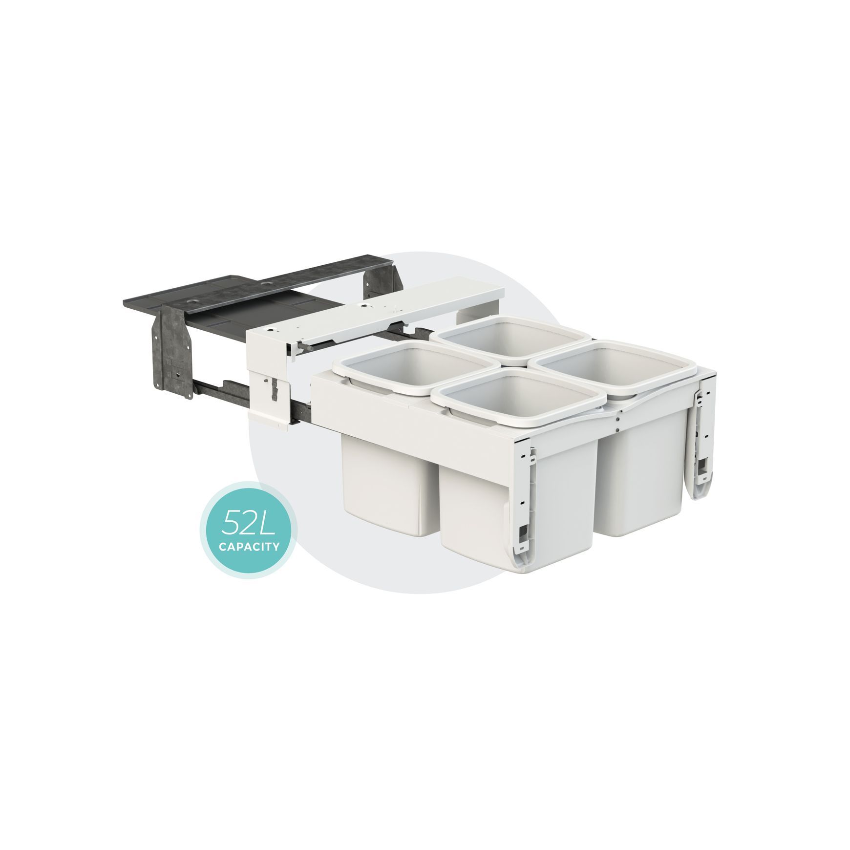 Concelo 4-in-1 Waste + Recycling Bin System