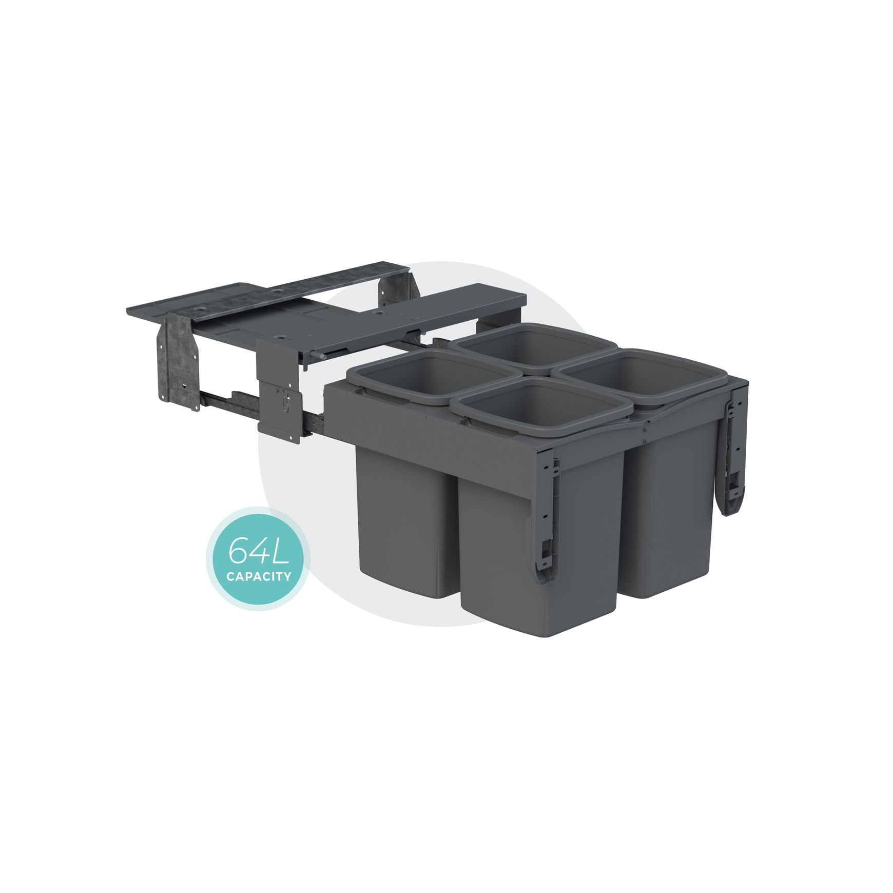 Concelo 4 x 16L Buckets | Waste + Recycling | Cinder