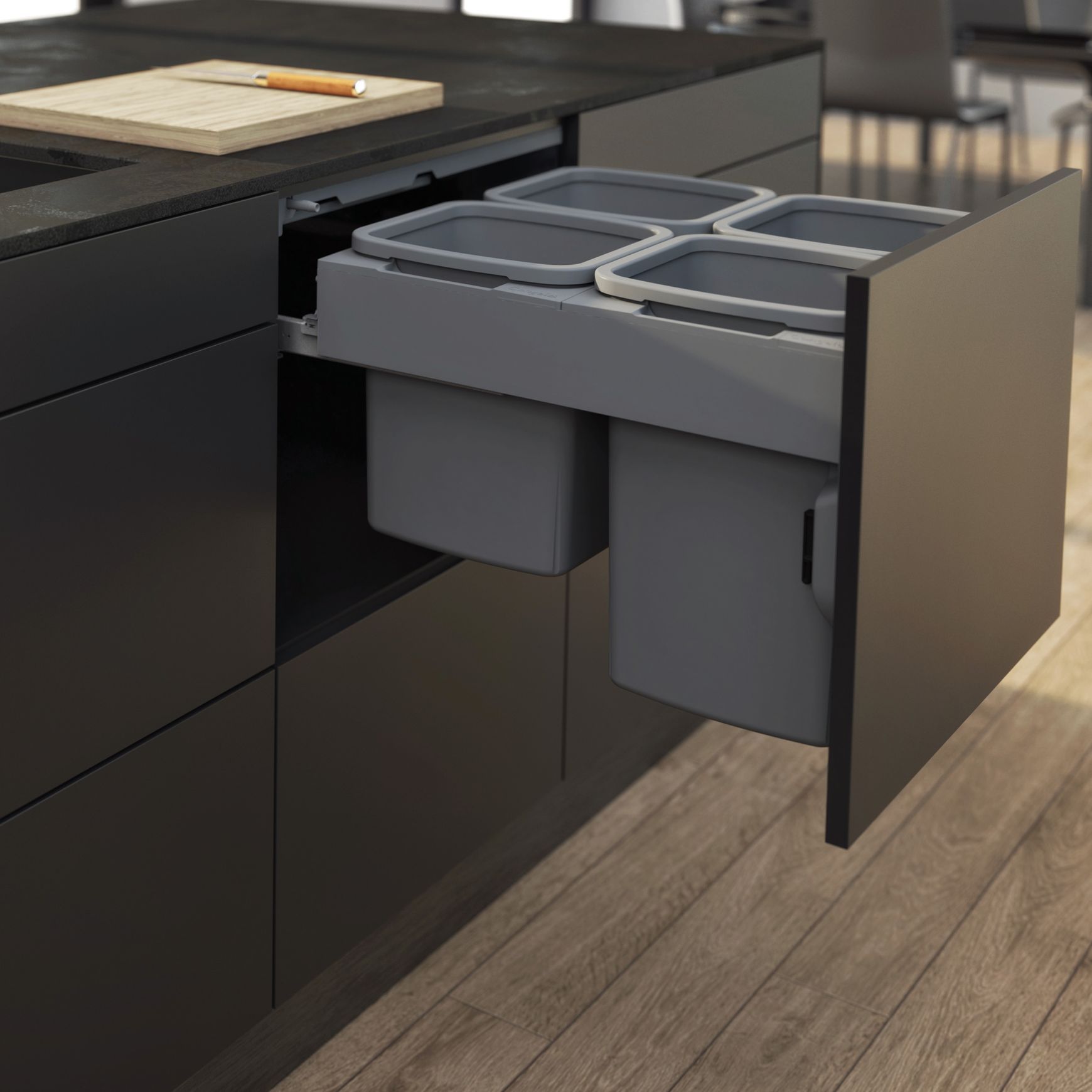 Concelo 4-in-1 Waste + Recycling Bin System - NEW