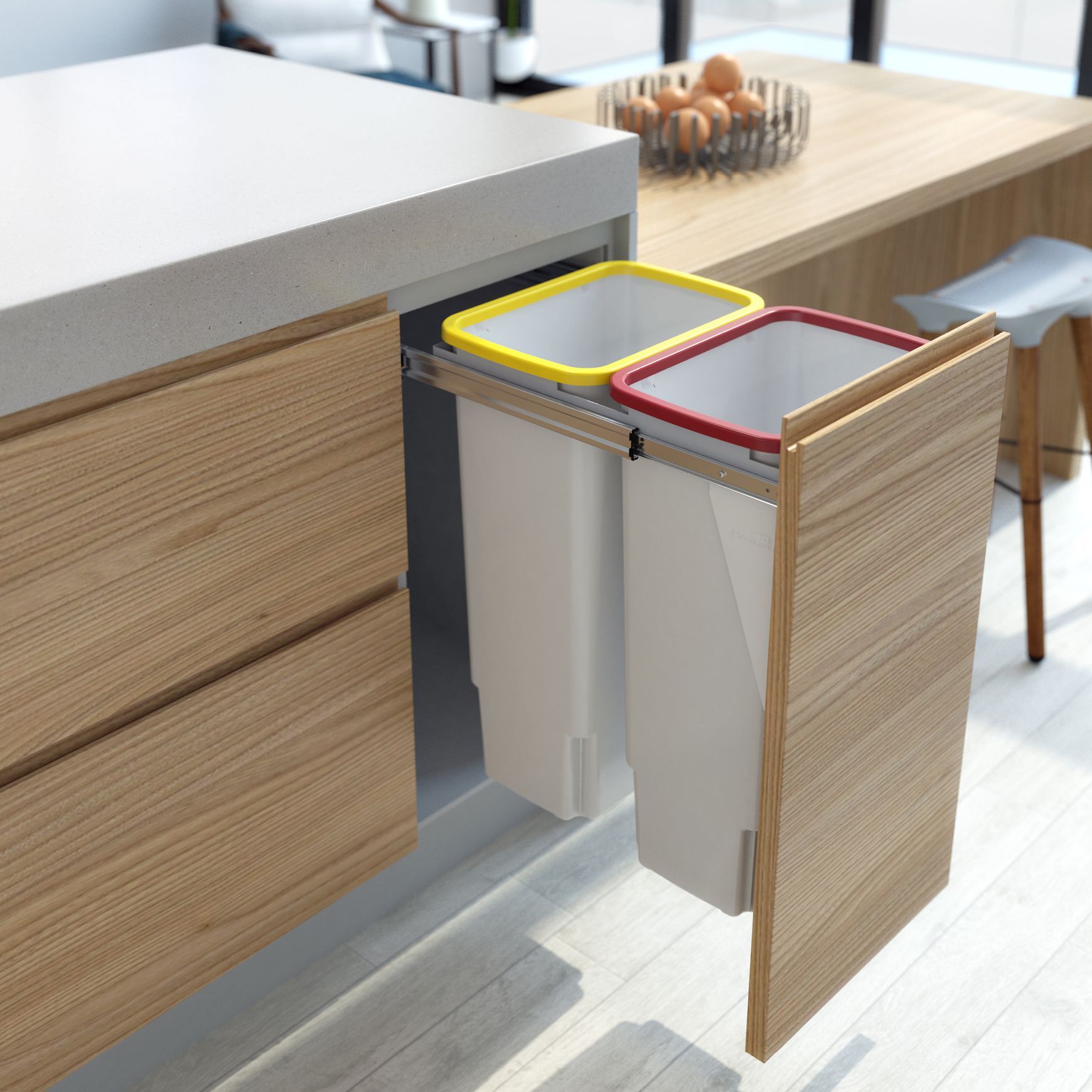 Waste + Recycling at Home | Colour Coded Liner Holders