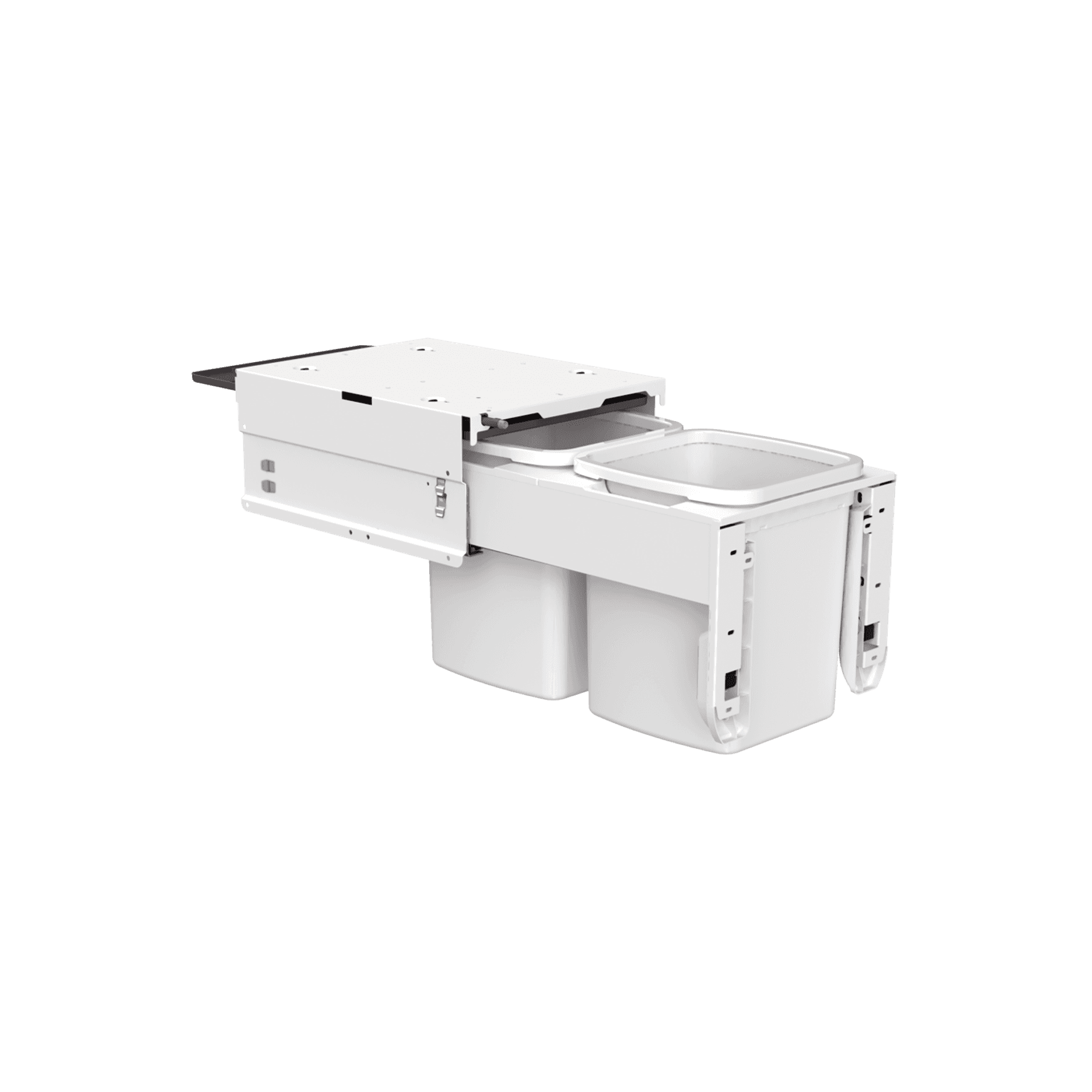 Concelo 2 x 13L Buckets | Door Pull | White