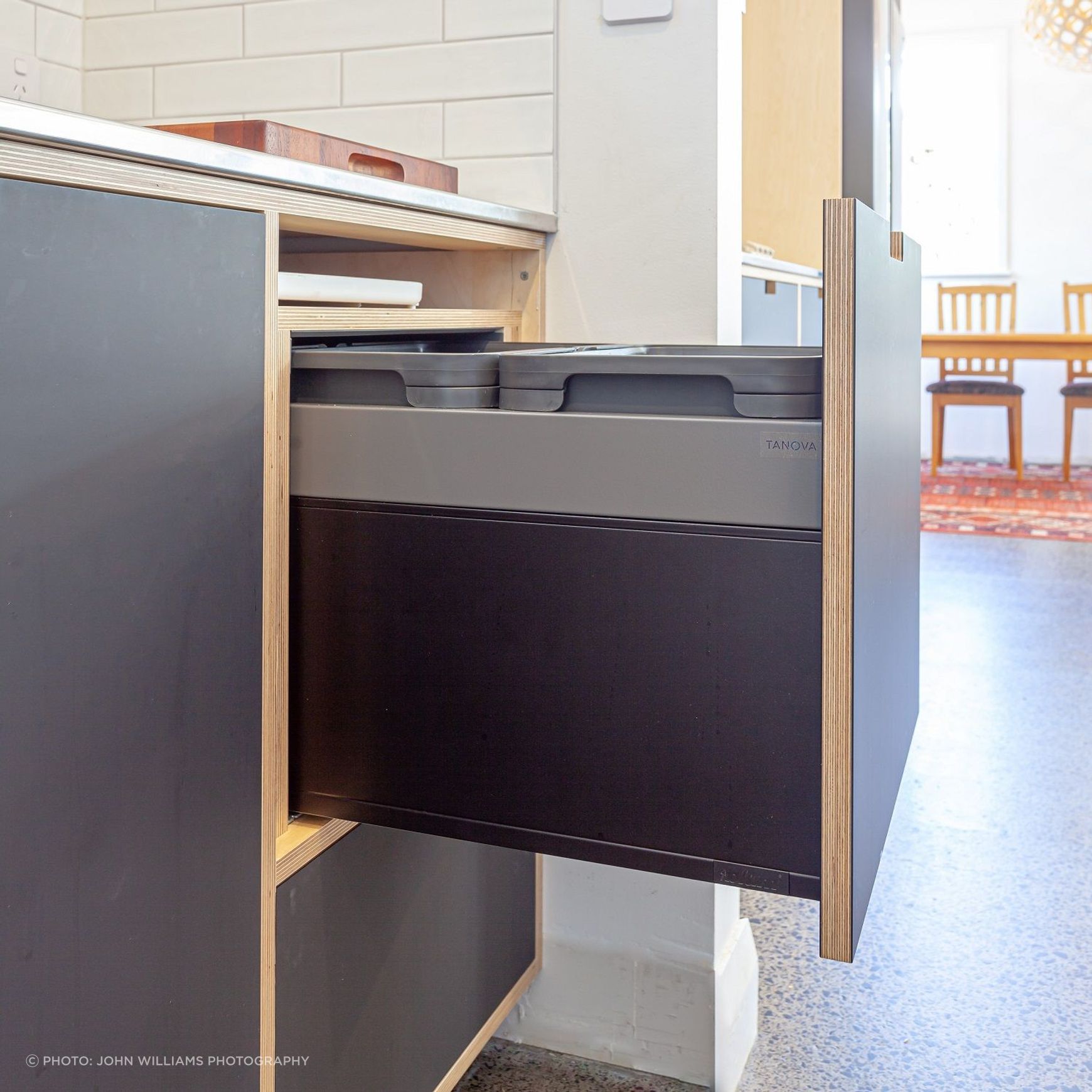 Tanova Kitchen Bins To Suit Legrabox Drawers