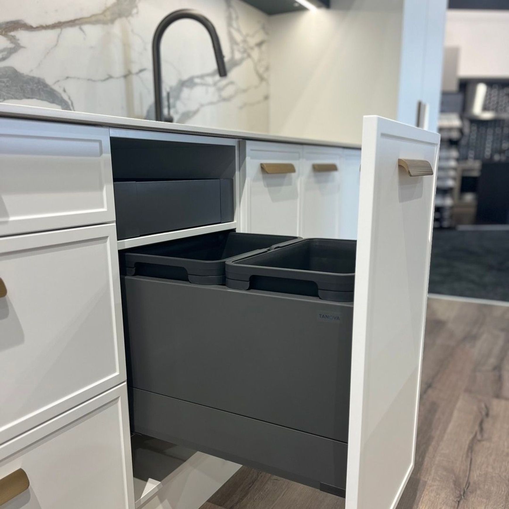 Tanova FLEX Kitchen Bin Solution For Slimline Drawers