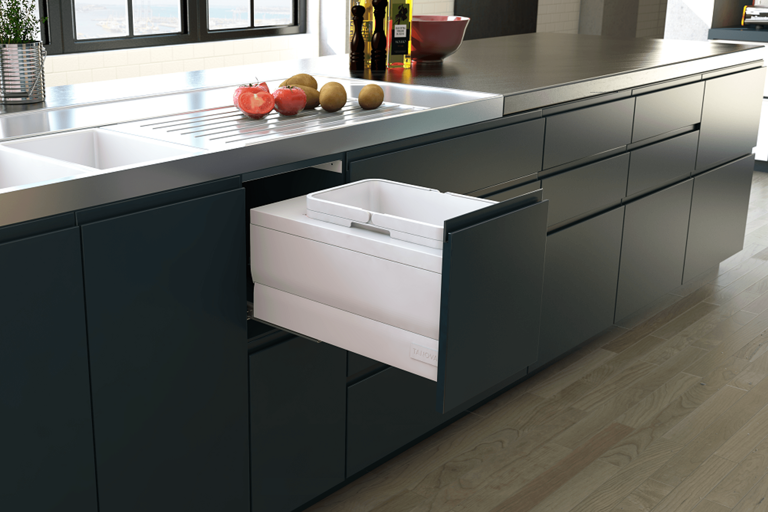 Tanova Designer Series Kitchen Waste Bins