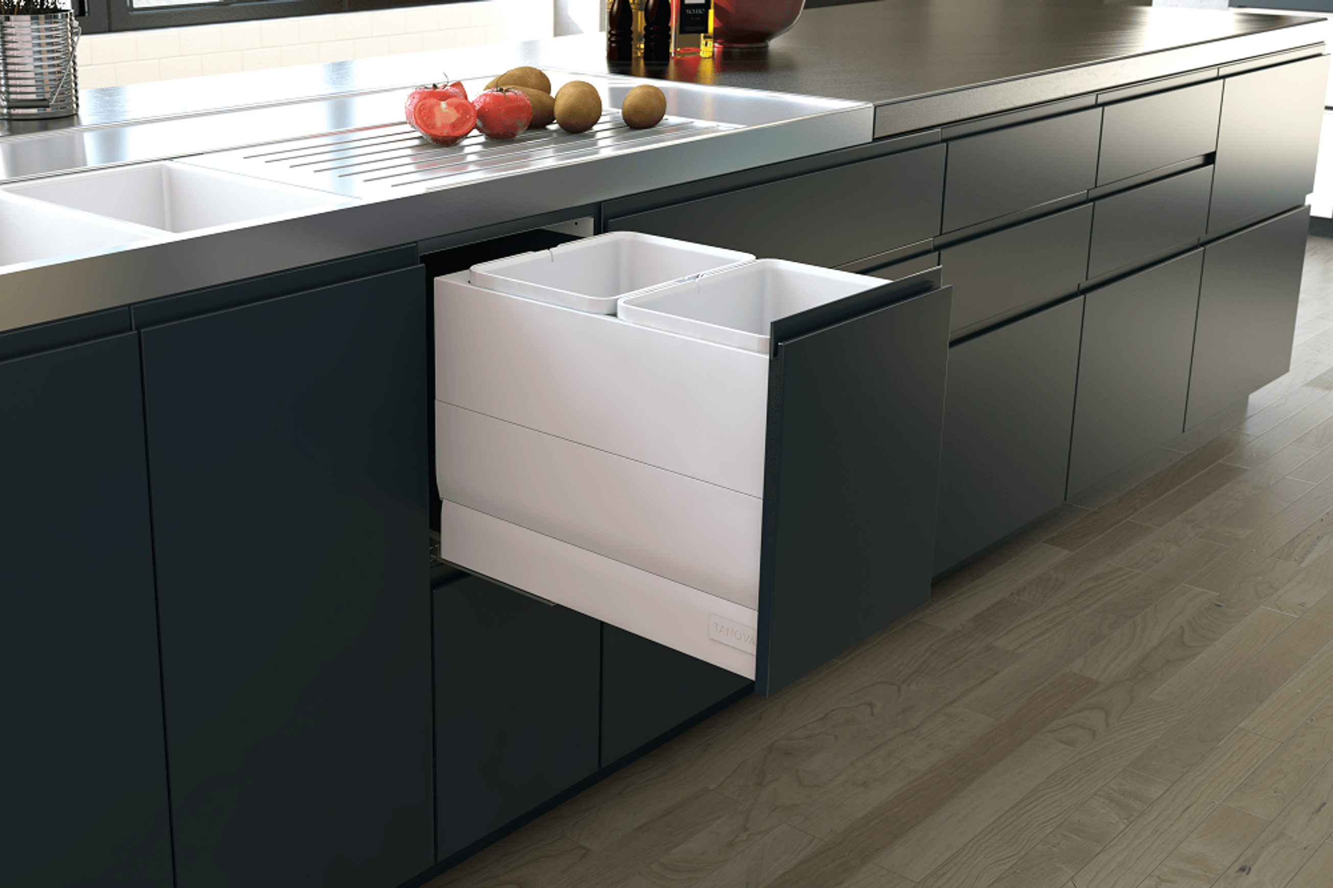 Tanova Designer Series Kitchen Waste Bins