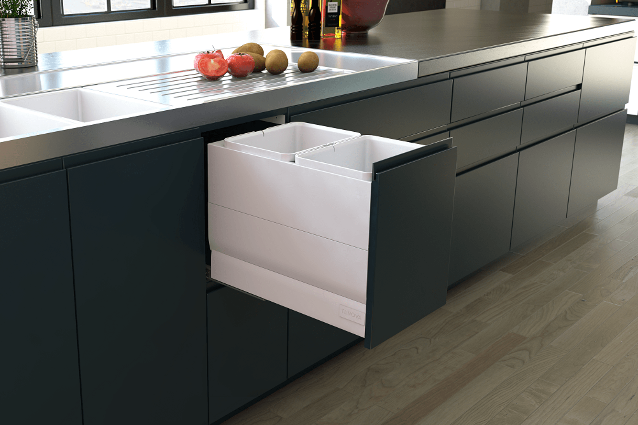 Tanova Designer Series Kitchen Waste Bins