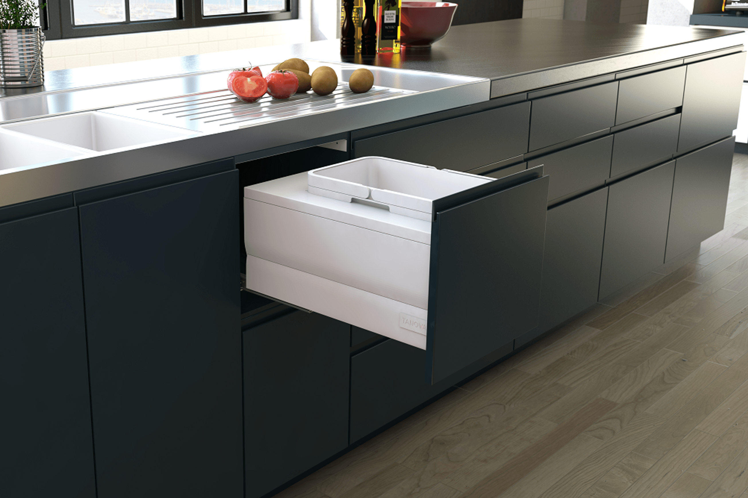 Tanova Designer Series Kitchen Waste Bins