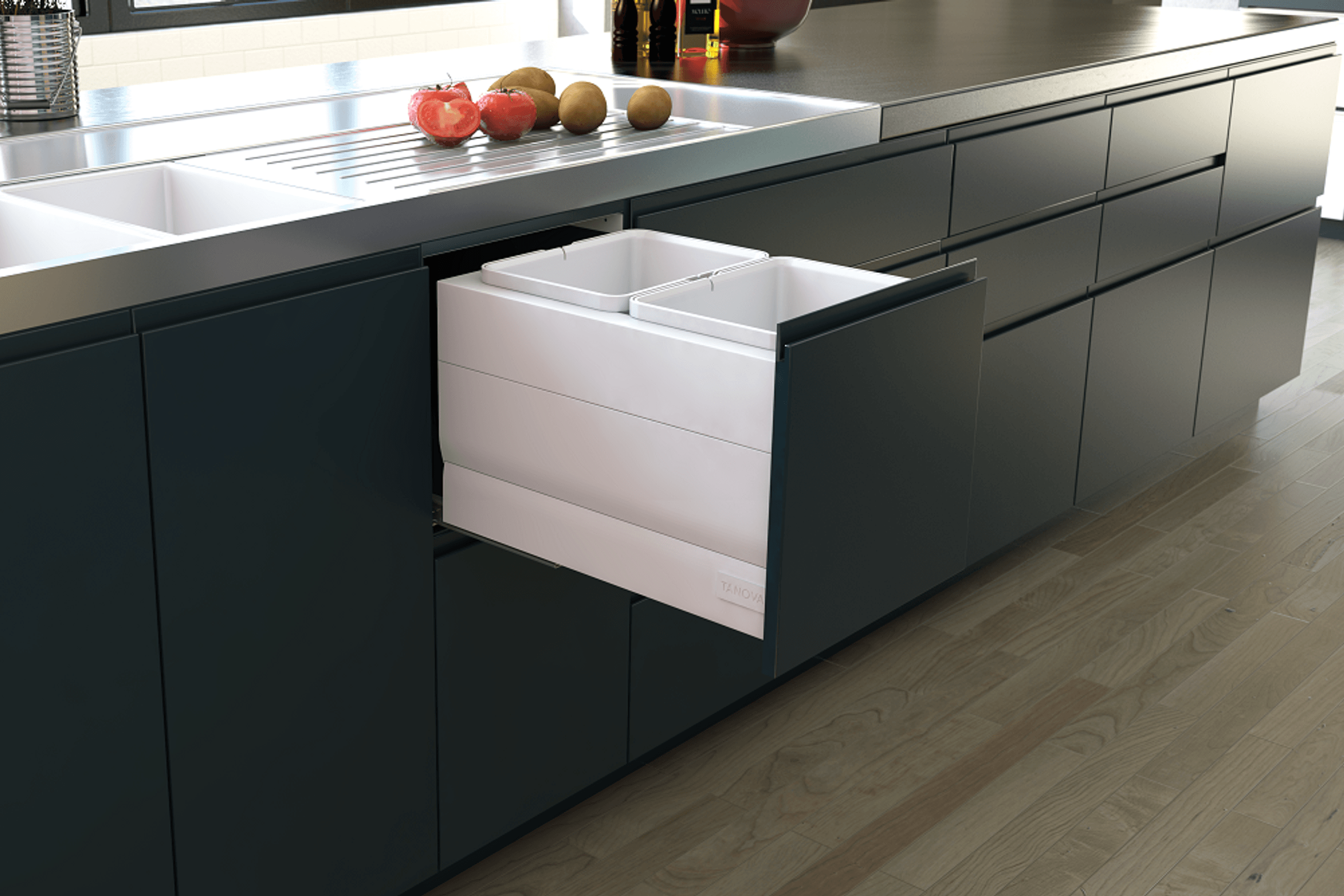 Tanova Designer Series Kitchen Waste Bins