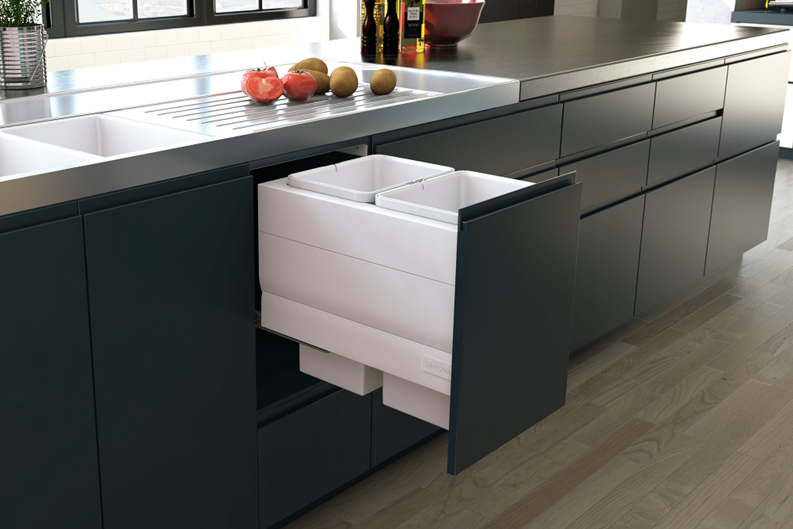 Tanova Designer Series Kitchen Waste Bins