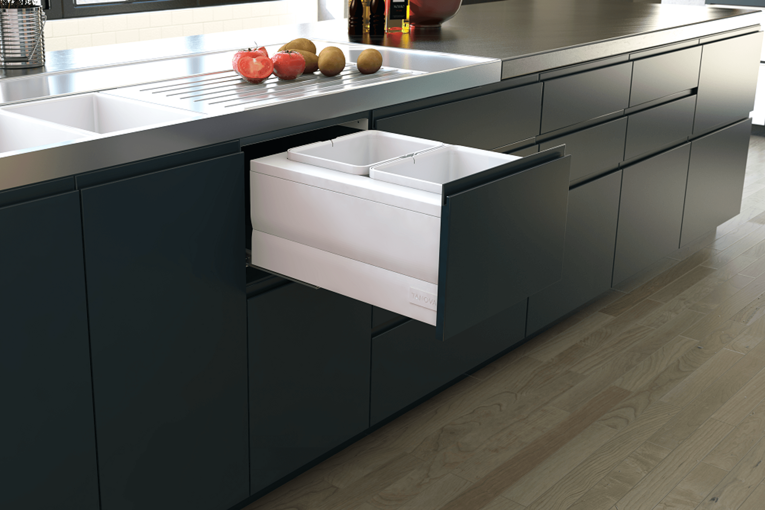 Tanova Designer Series Kitchen Waste Bins