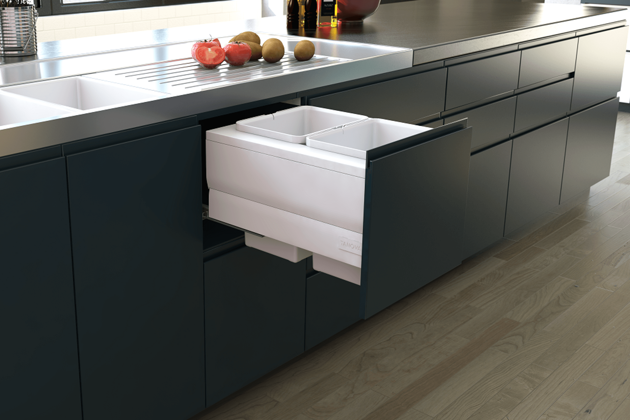 Tanova Designer Series Kitchen Waste Bins
