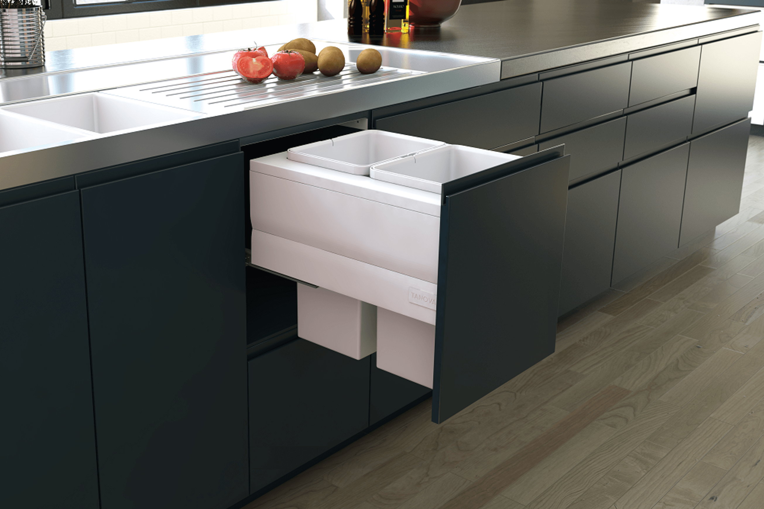 Tanova Designer Series Kitchen Waste Bins