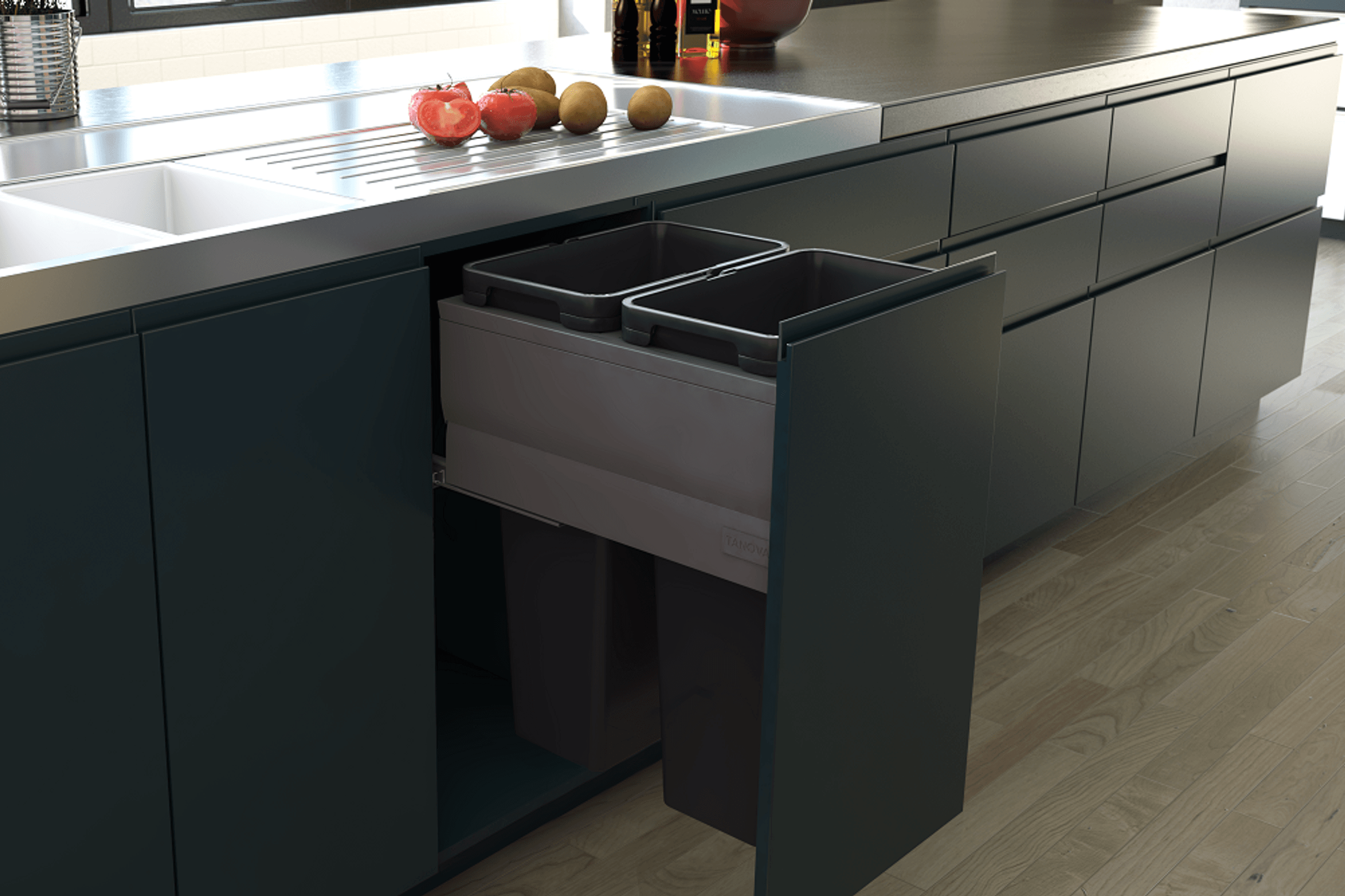 Tanova Designer Series Kitchen Waste Bins