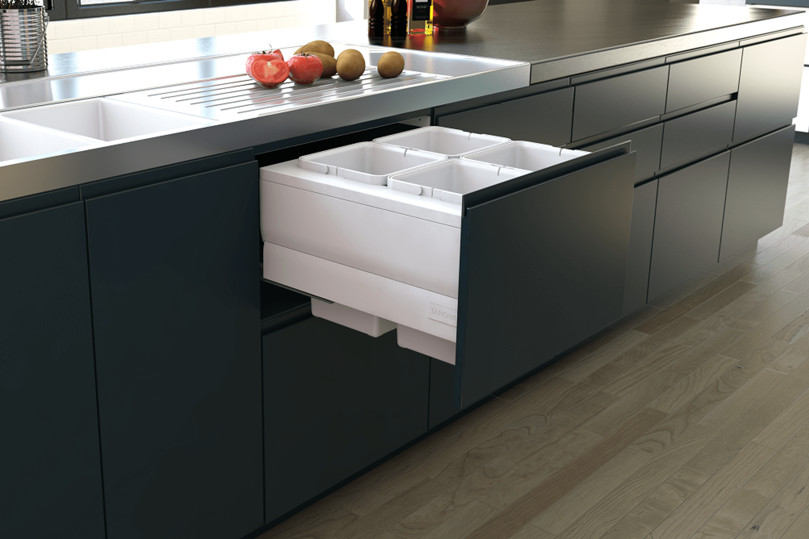 Tanova Designer Series Kitchen Waste Bins