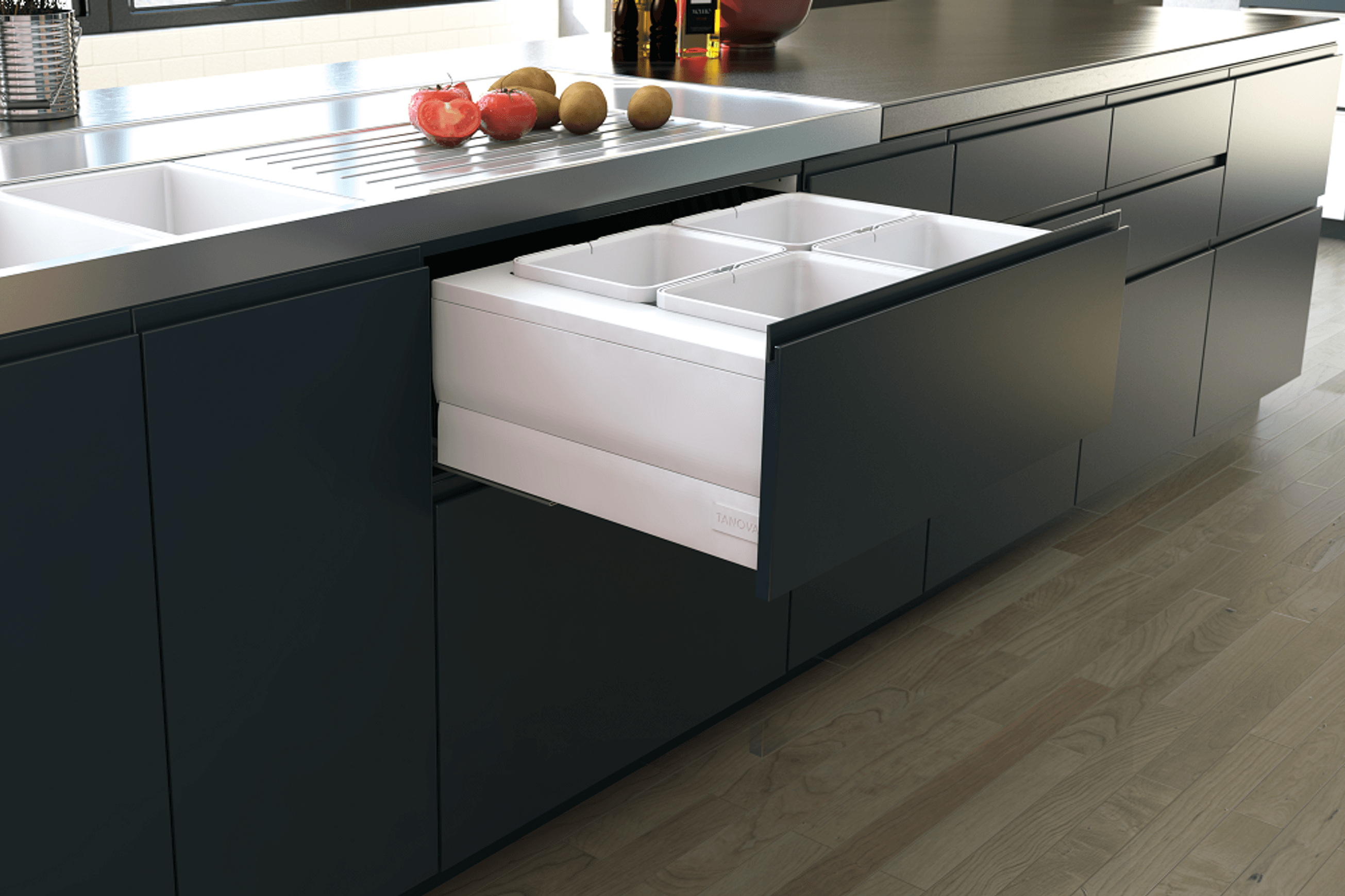 Tanova Designer Series Kitchen Waste Bins