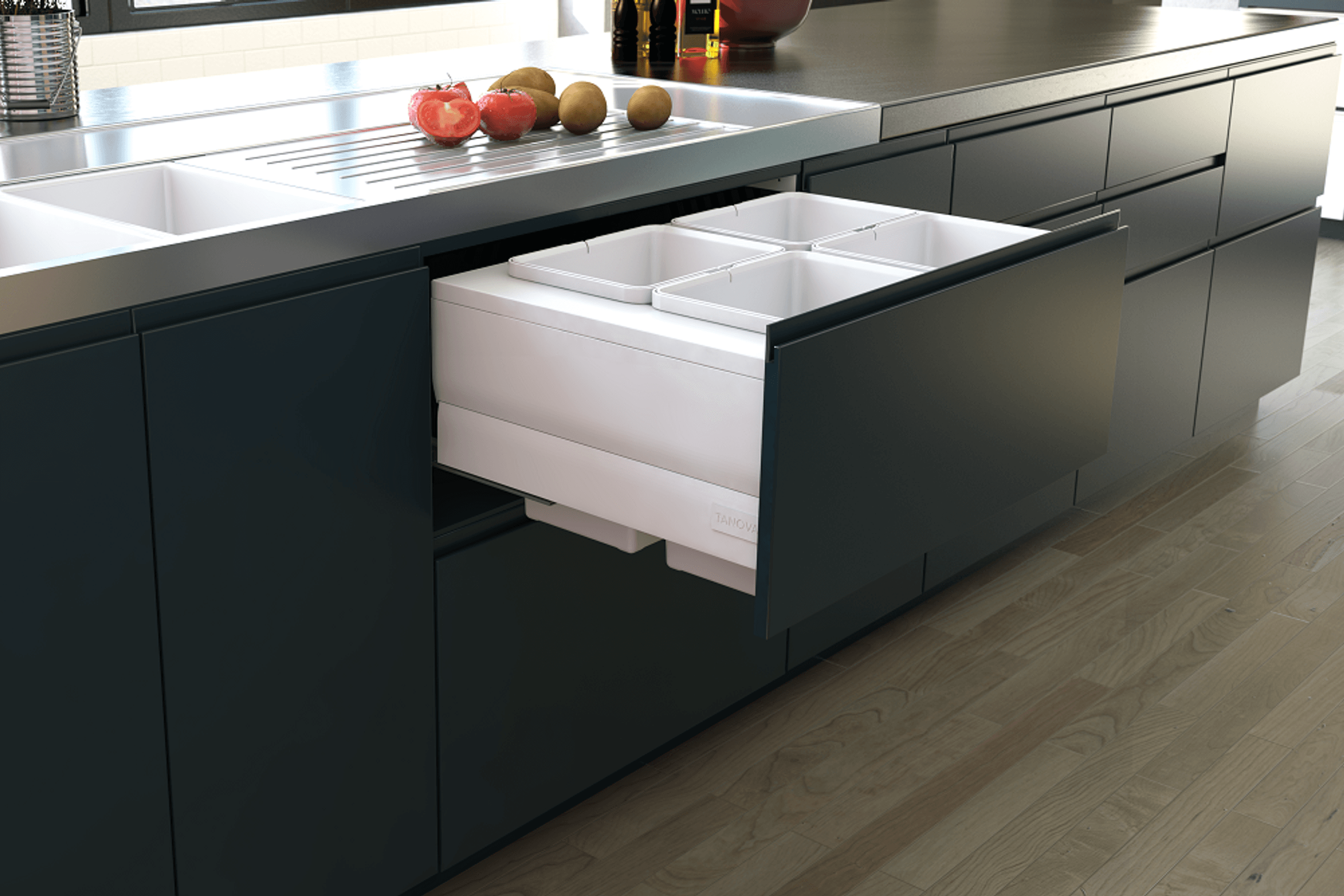 Tanova Designer Series Kitchen Waste Bins