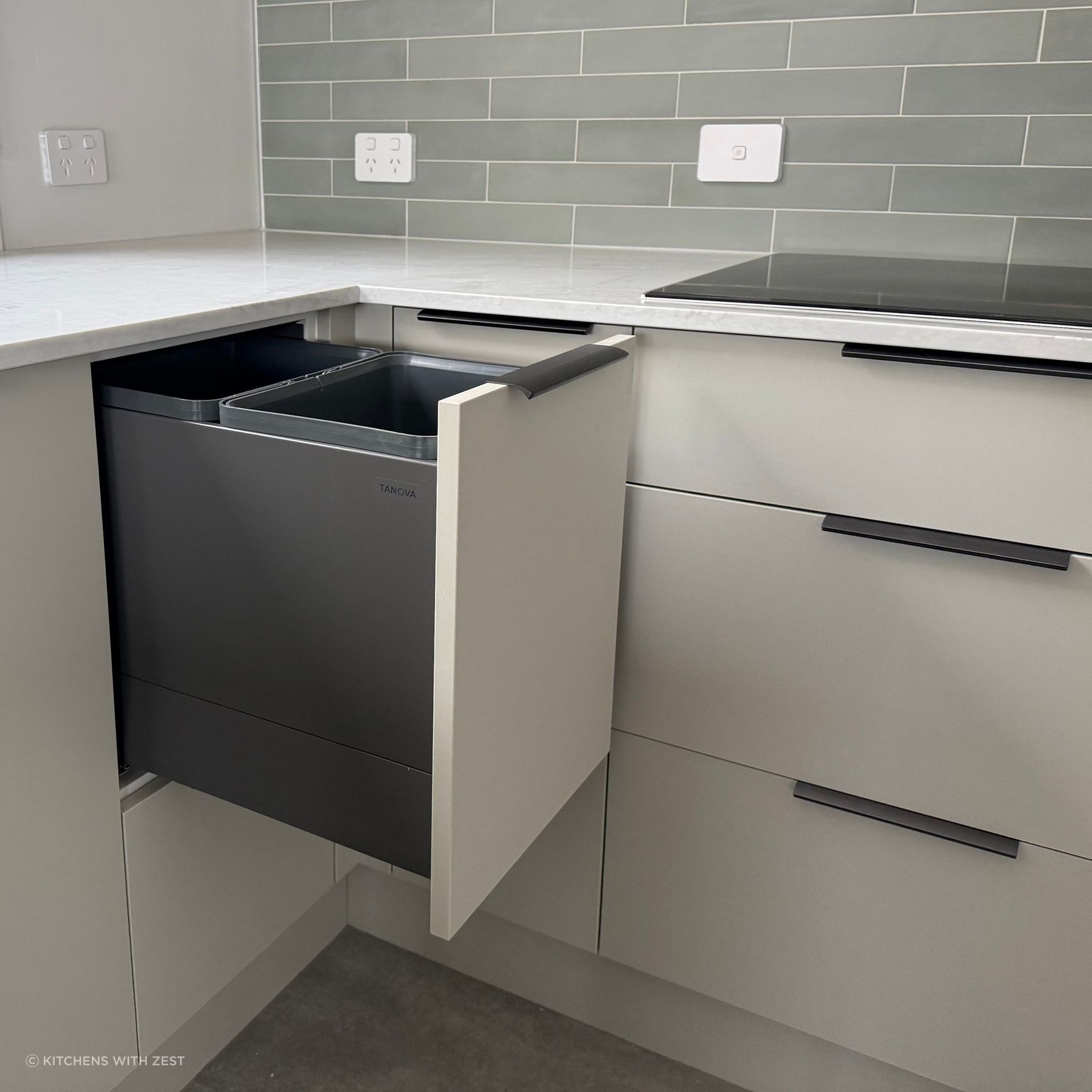 Tanova FLEX Kitchen Bin Solution For Slimline Drawers