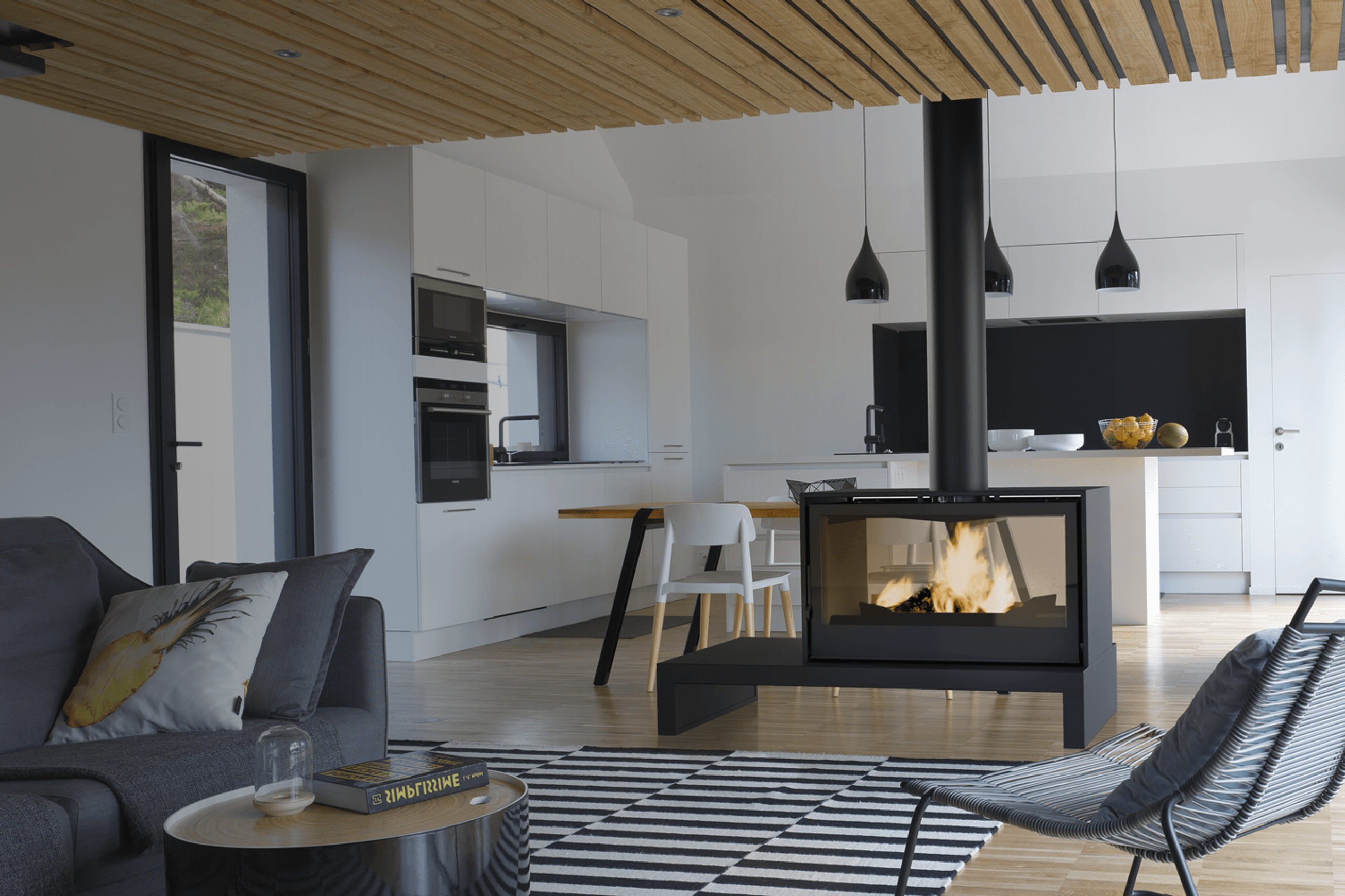 Axis I1000FS Double Sided - Contemporary Freestanding