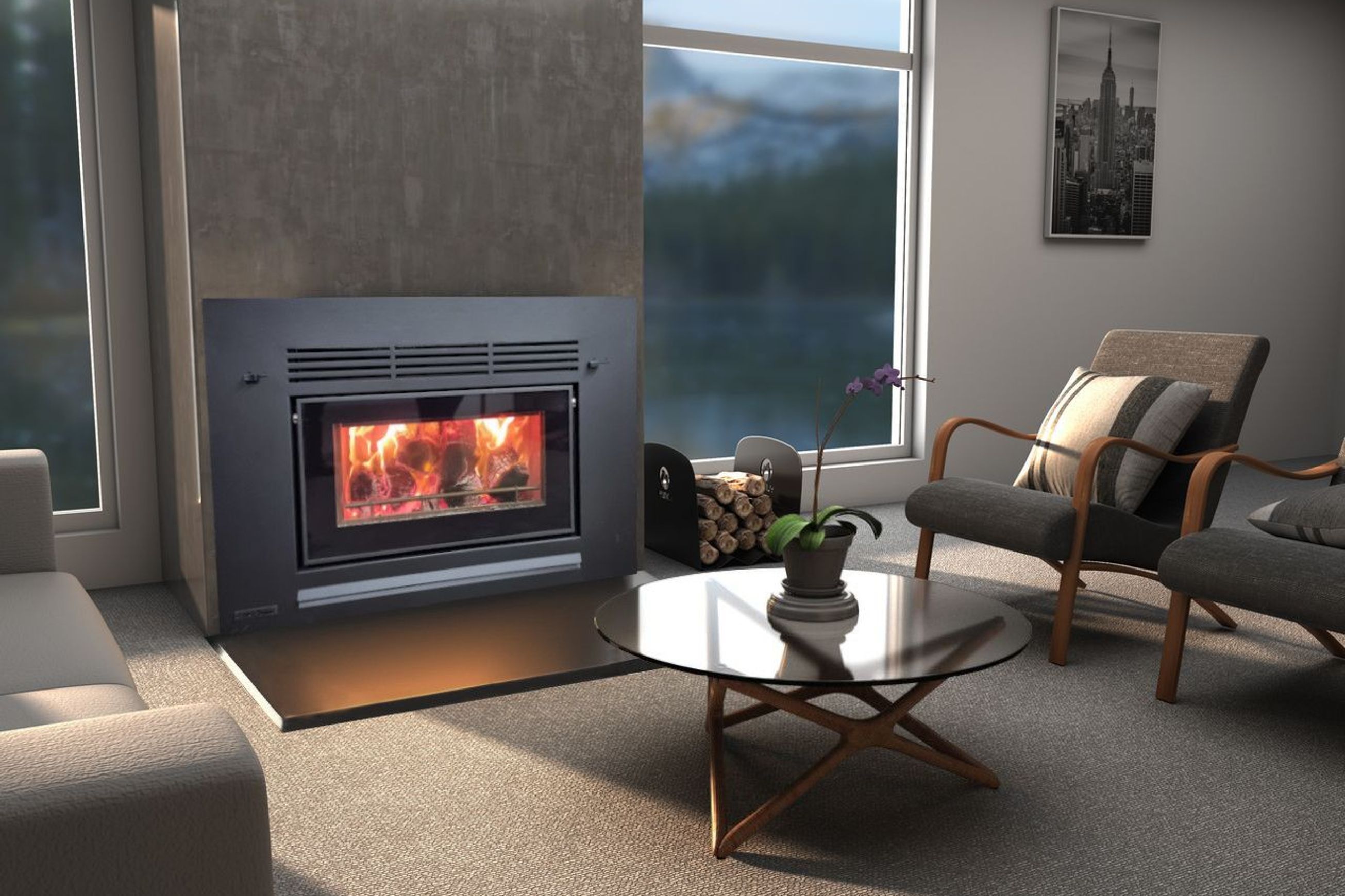 Tommi Inbuilt Woodburner