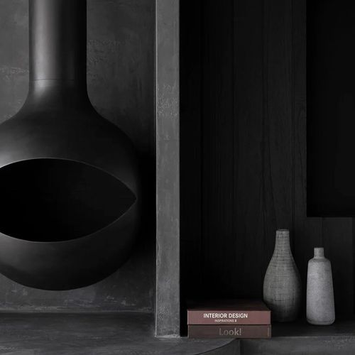 Zen Occhio Wood Burning Suspended Fireplace