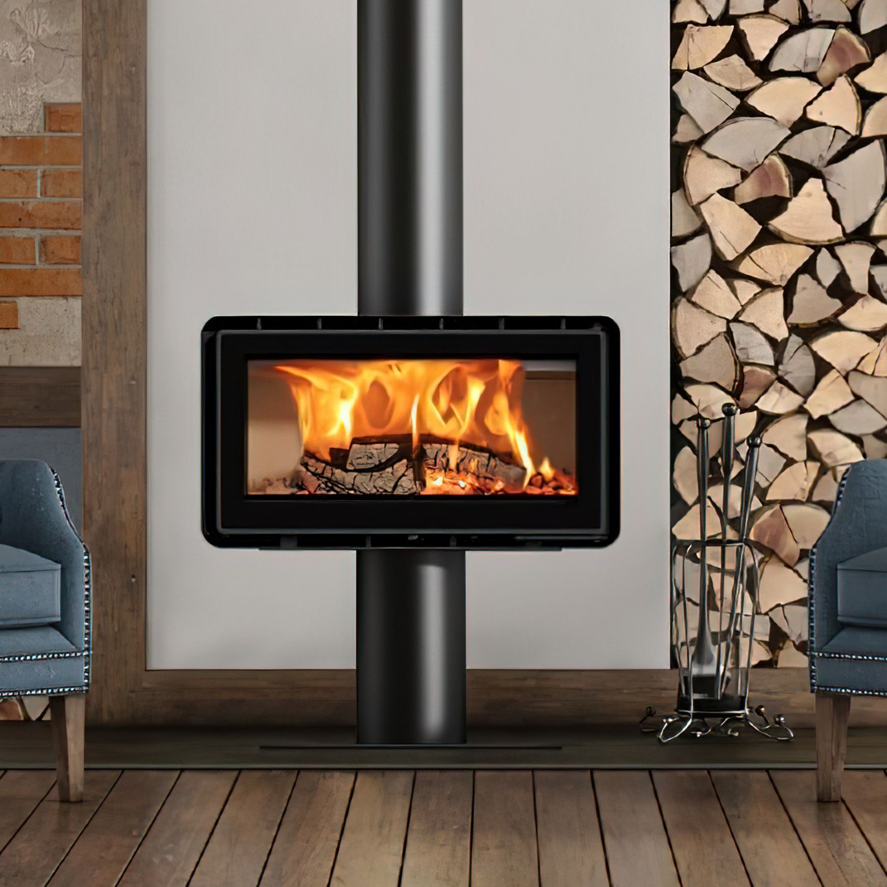 ADF Hayra 85VP Freestanding Fireplace