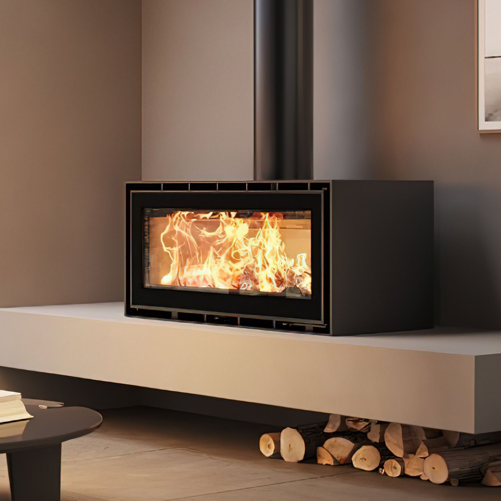 ADF Linea 100 B Freestanding Fireplace