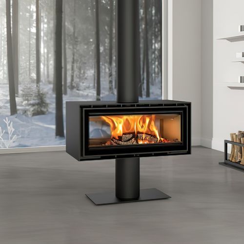 ADF Linea 100 Duo P Freestanding Fireplace