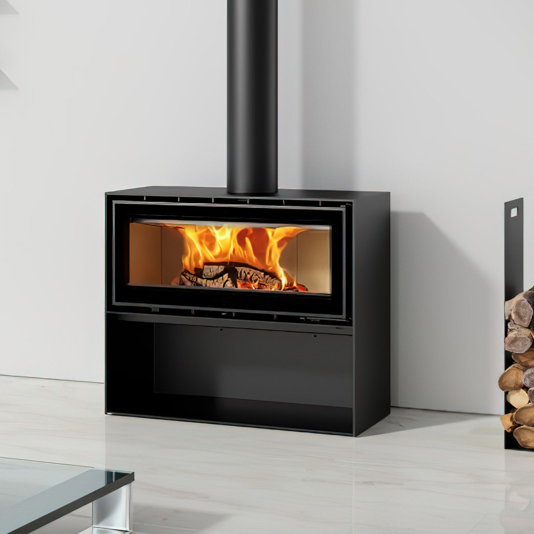 ADF Linea 100 L Freestanding Fireplace