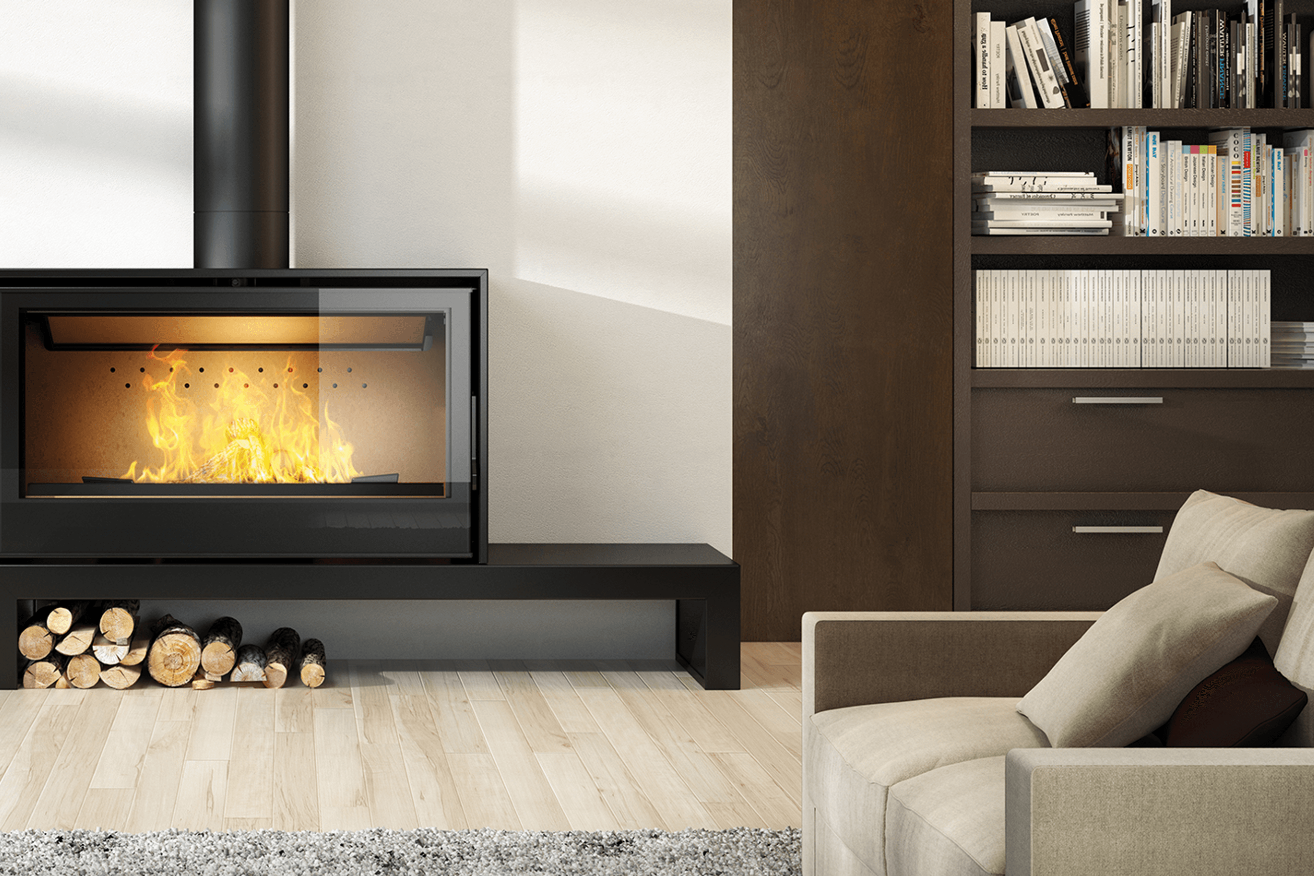 Axis I1000FS Single Sided Fireplace
