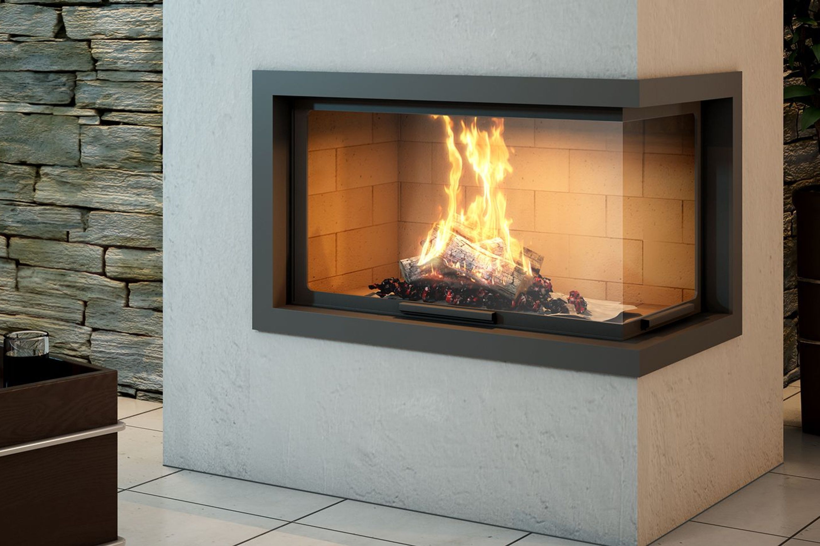 Axis H1200 VLD - Two Sided Fireplace