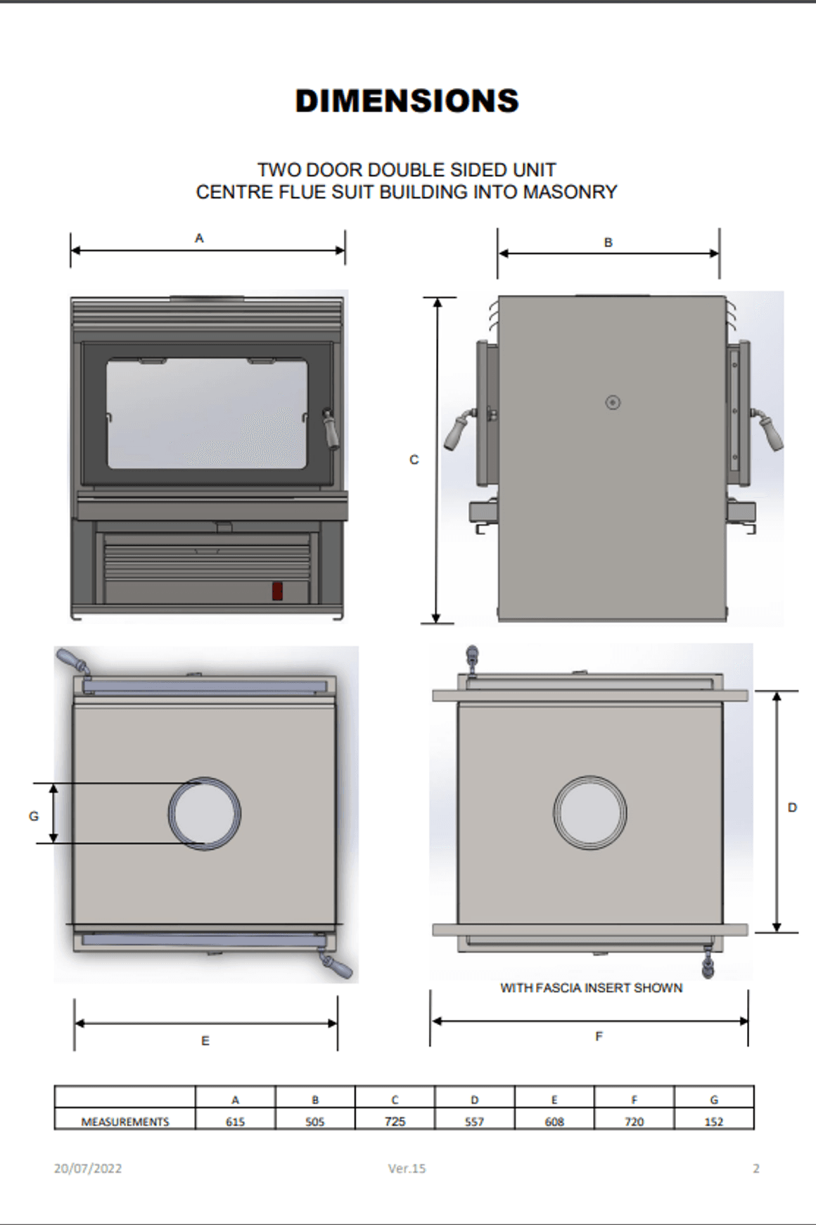 Kemlan Coupe Double Sided insert - Rural