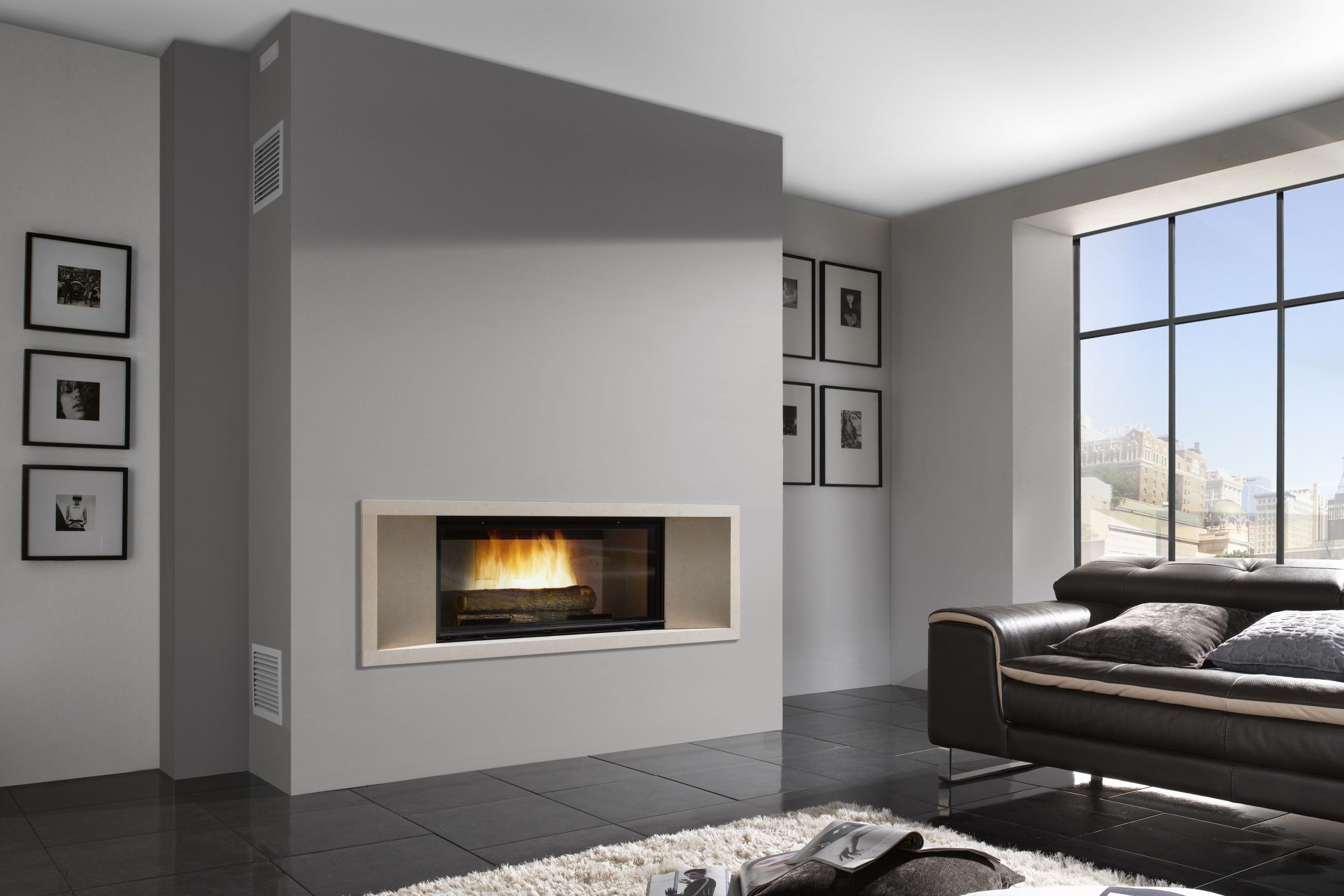 Cheminee Chazelles Designer D1350 Wood Fireplace