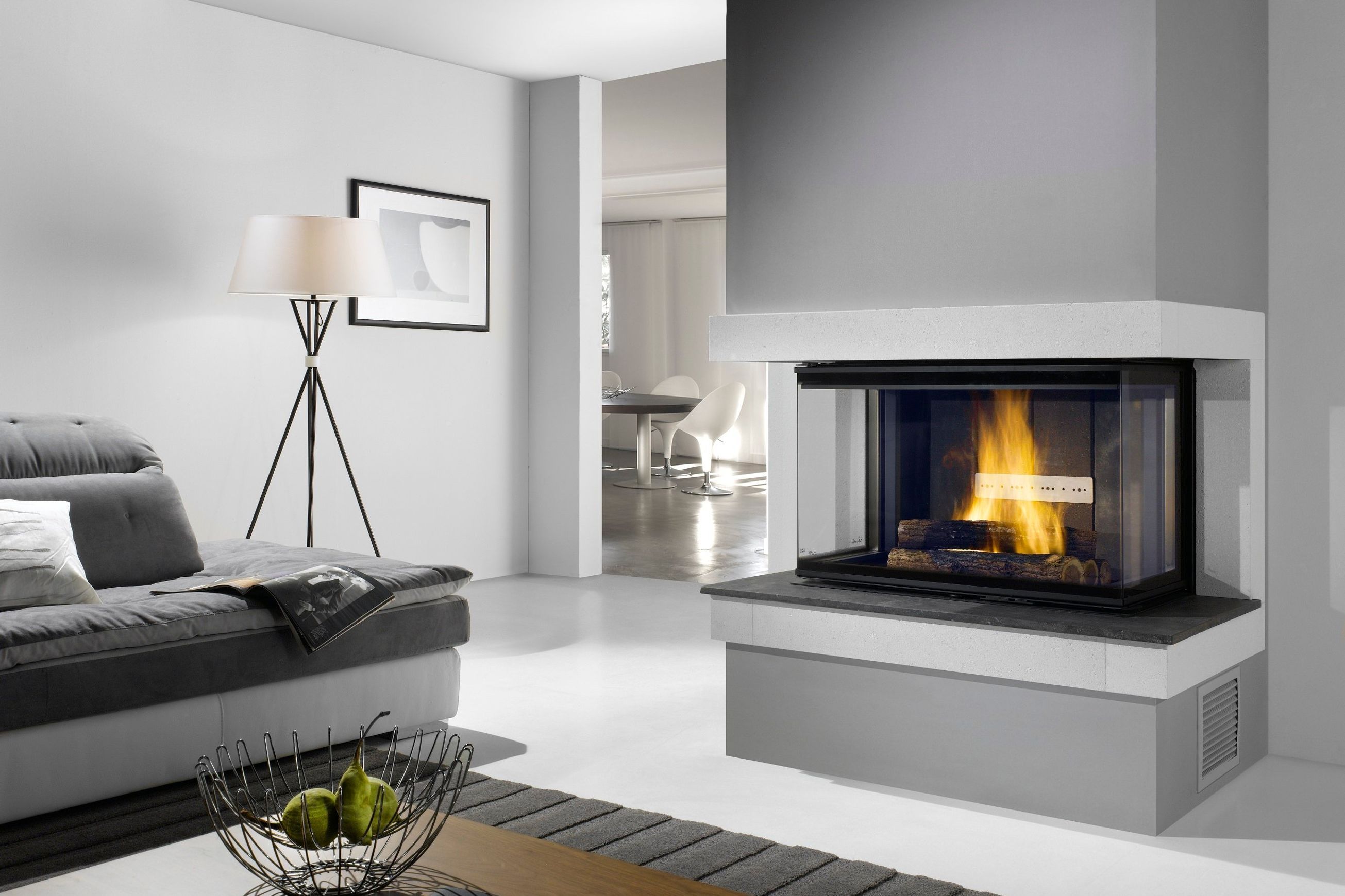 Cheminee Chazelles D10003V Designer Wood Fireplace