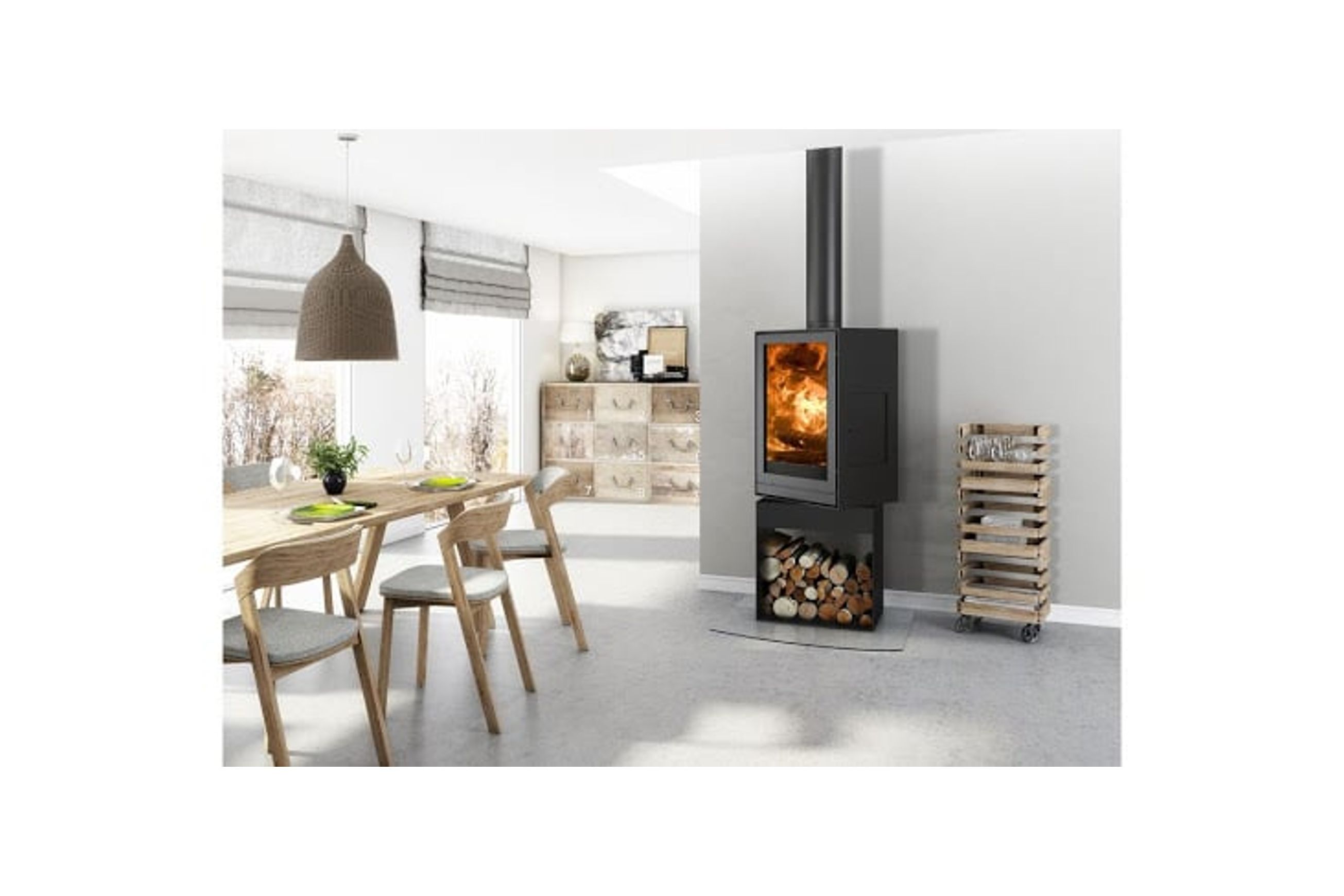 Cheminee Chazelles TQH43 Wood Burning Fireplace