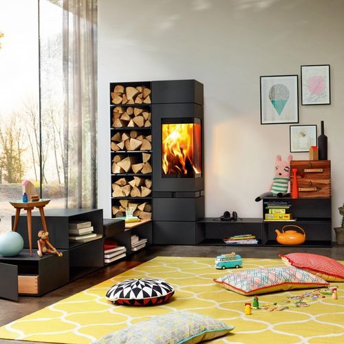Skantherm Elements 400 - Corner Slow Combustion Wood Heater