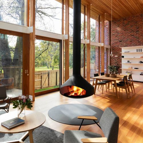 Focus Suspended Indoor Wood Fire Range