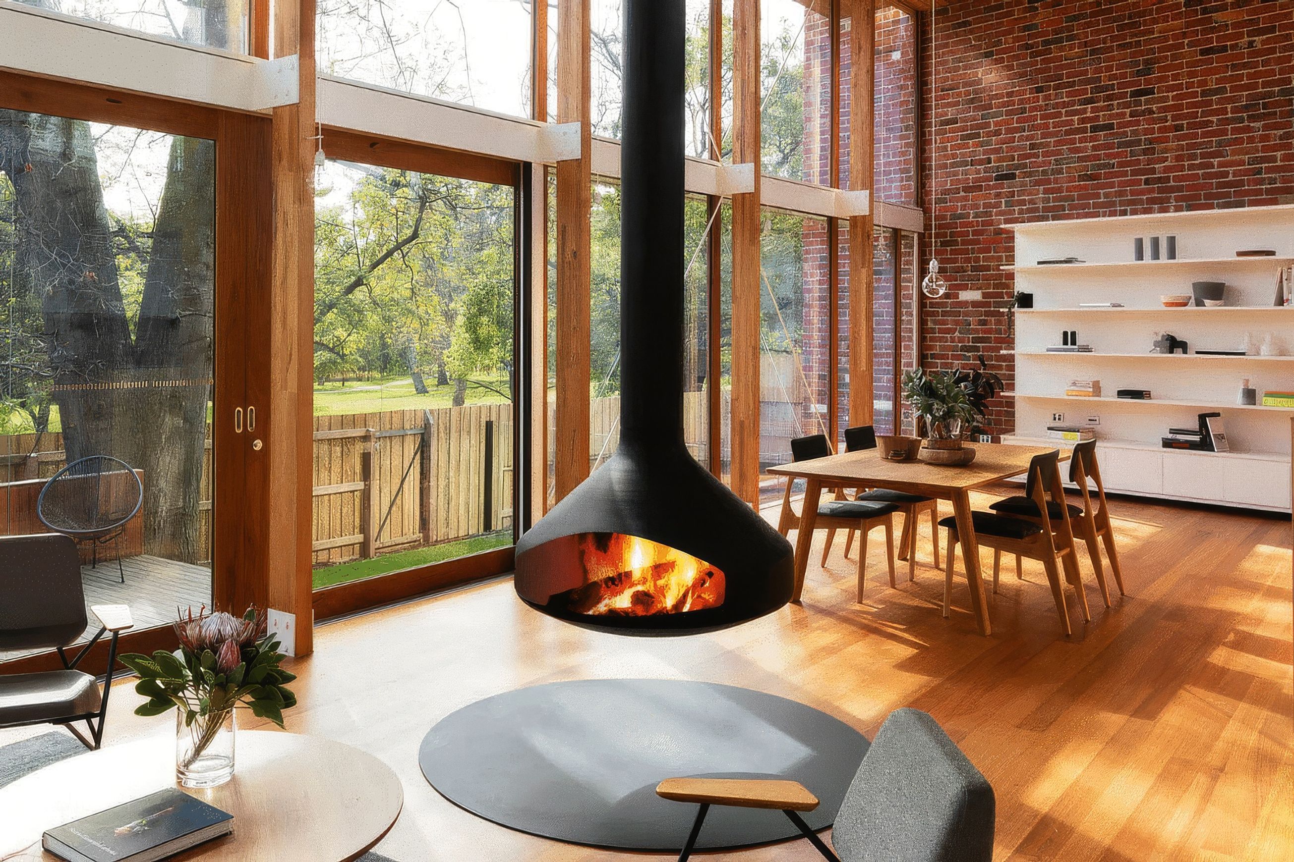 Ergofocus Suspended Fireplace