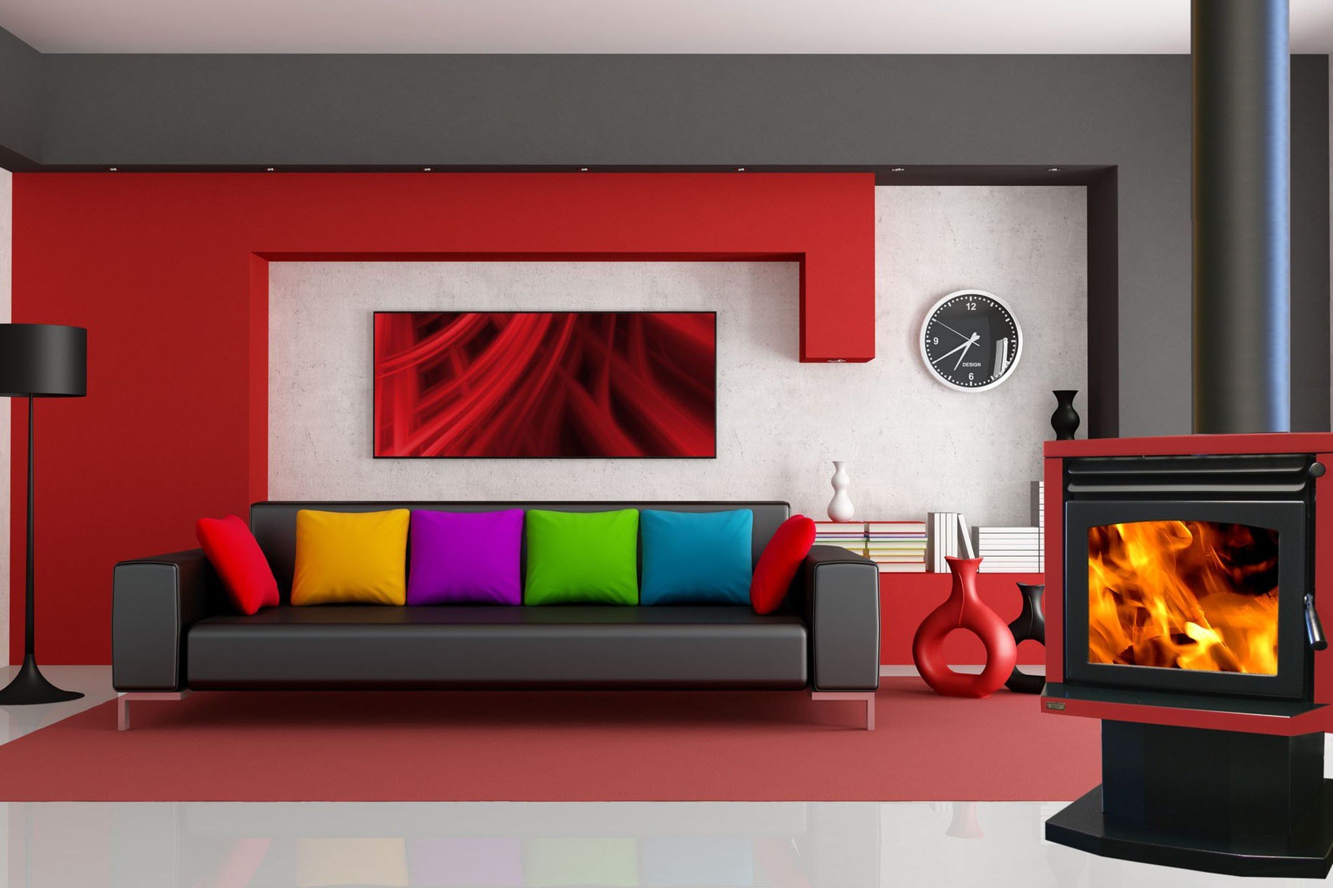 Ethos Genesis Freestanding Wood Fireplace