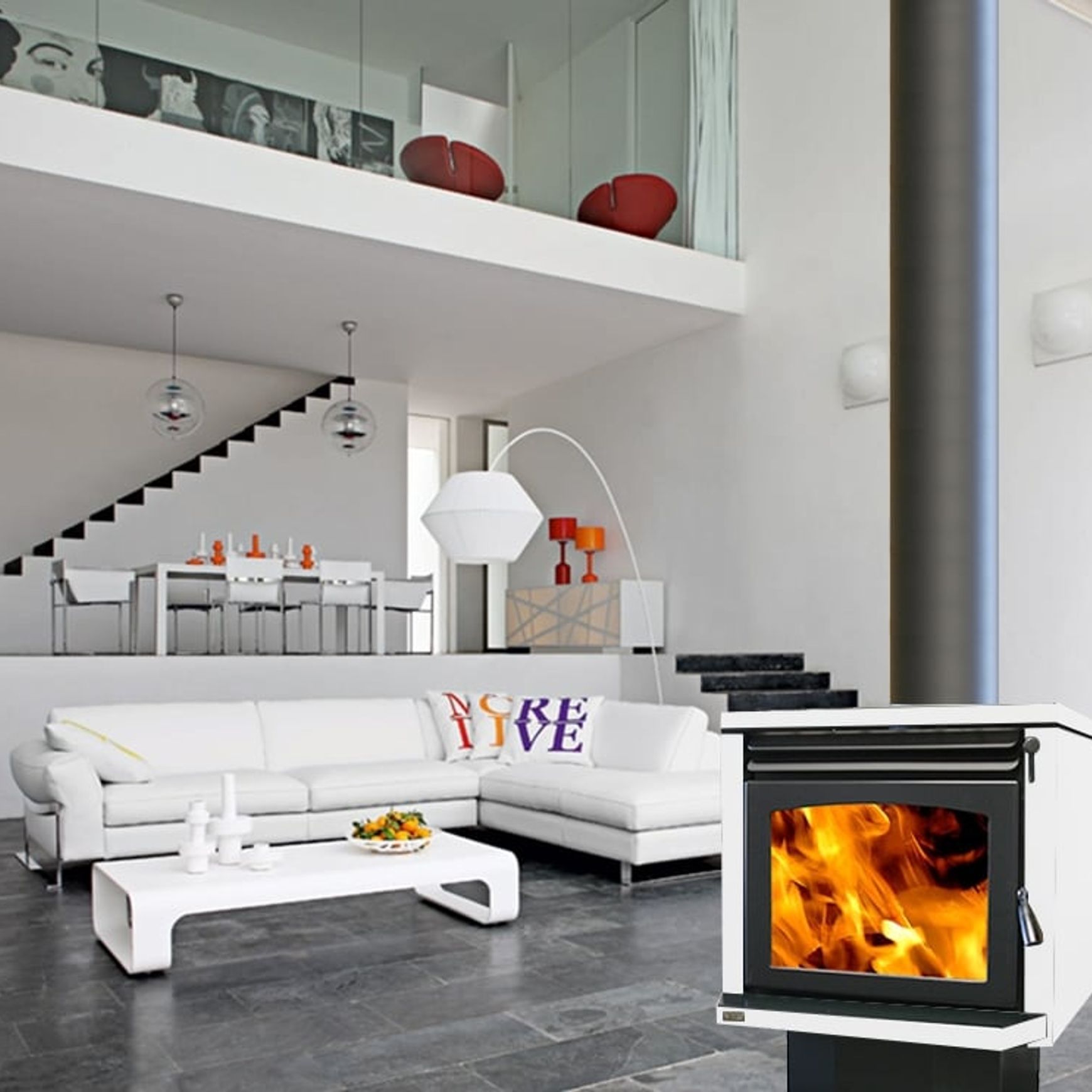 Ethos Genesis Freestanding Wood Fireplace