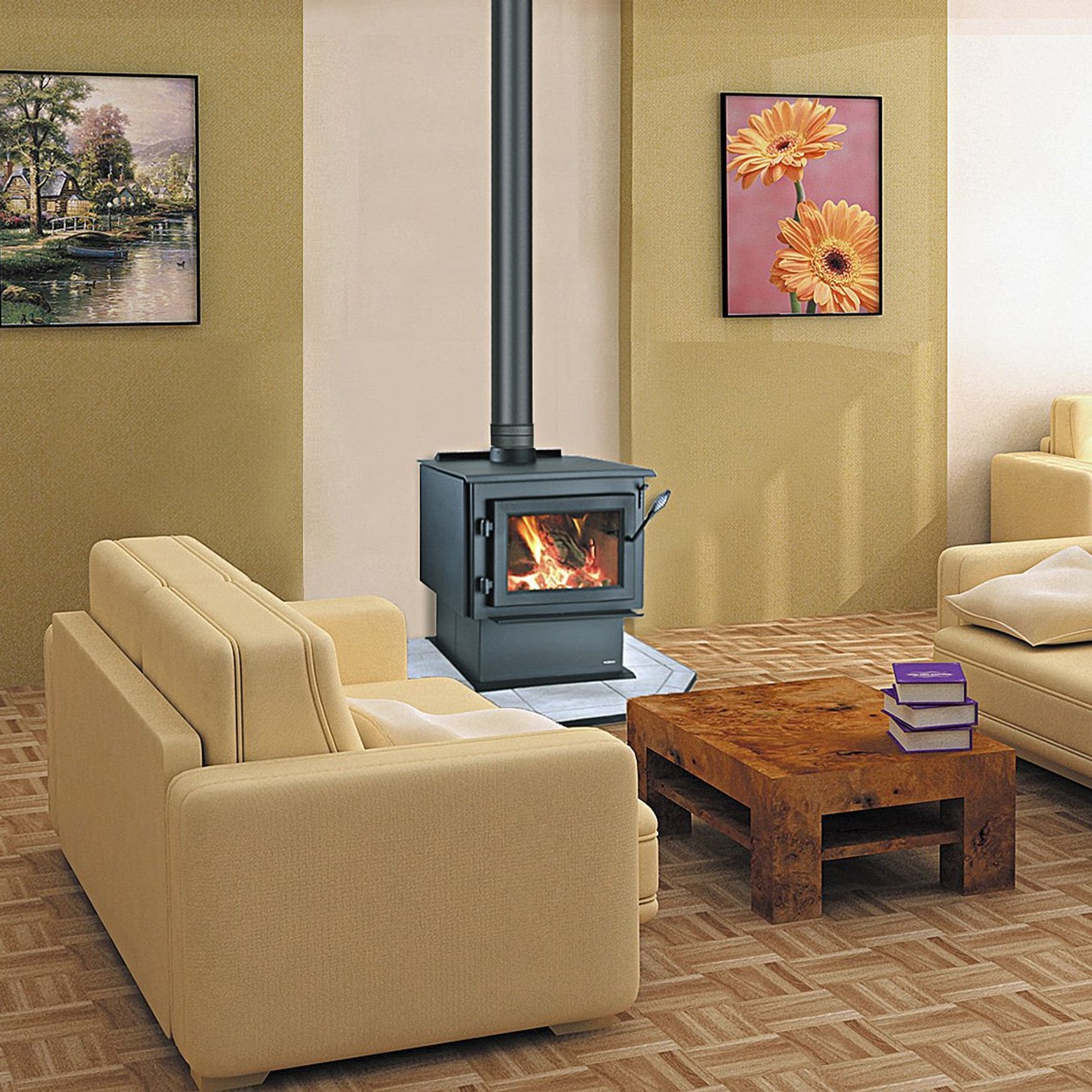 Heatilator WS18 Eco Choice With a 4m Flue Kit