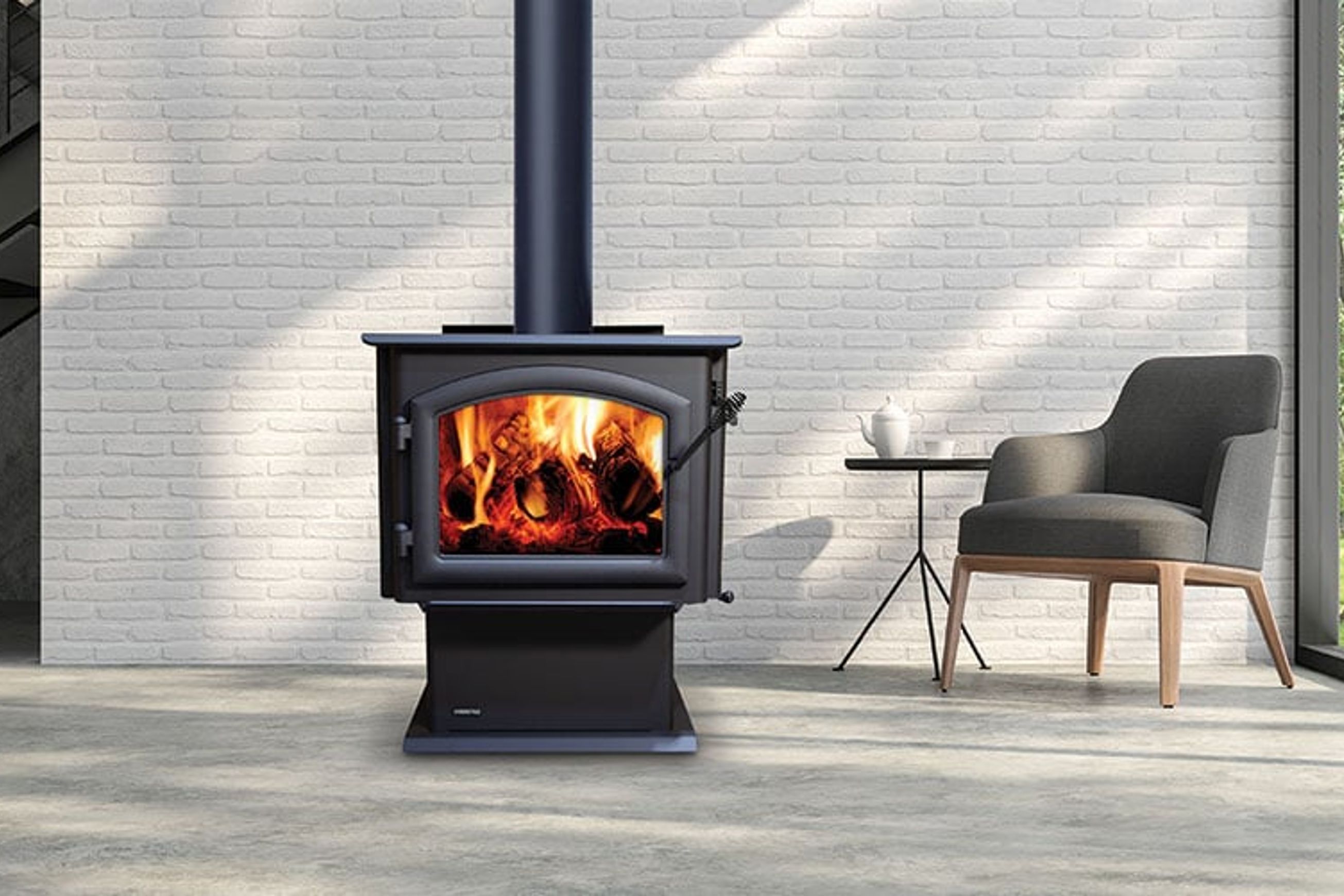 Quadrafire 4300 Millenium With a 4m Flue Kit