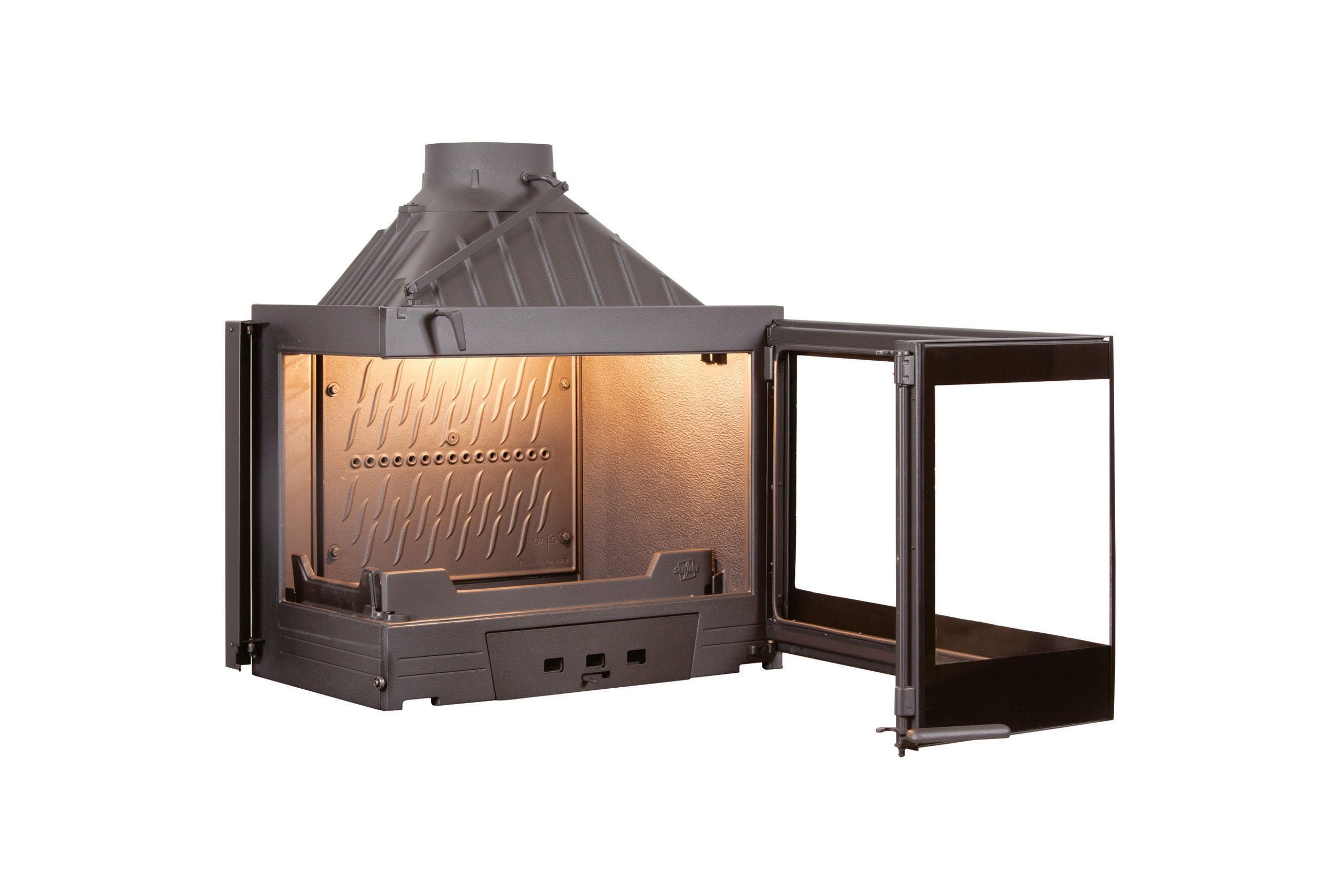 Seguin Europa 7 Left Hand Corner Cast Iron Fireplace