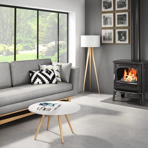 Seguin Saphir Freestanding Fireplace - Grey